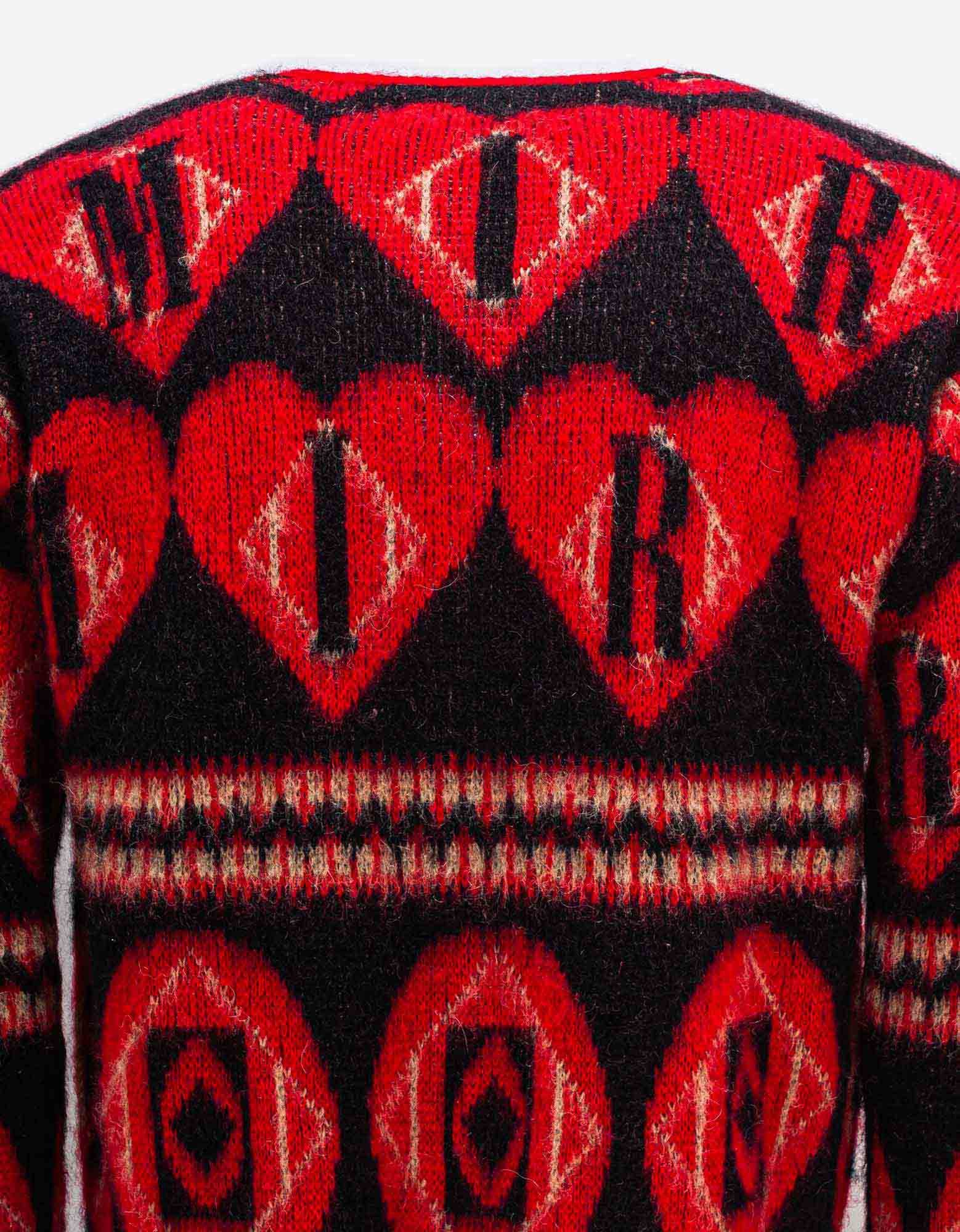 Amiri Mohair Logo Heart Cardigan Size US L / EU 52-54 / 3 - 4 Thumbnail