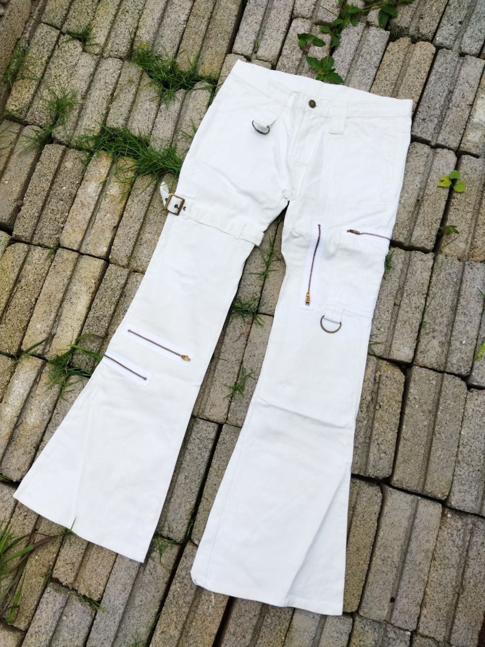 If Six Was Nine Revolt Japan Zipper Bondage Pants Size US 31 - 2 Thumbnail