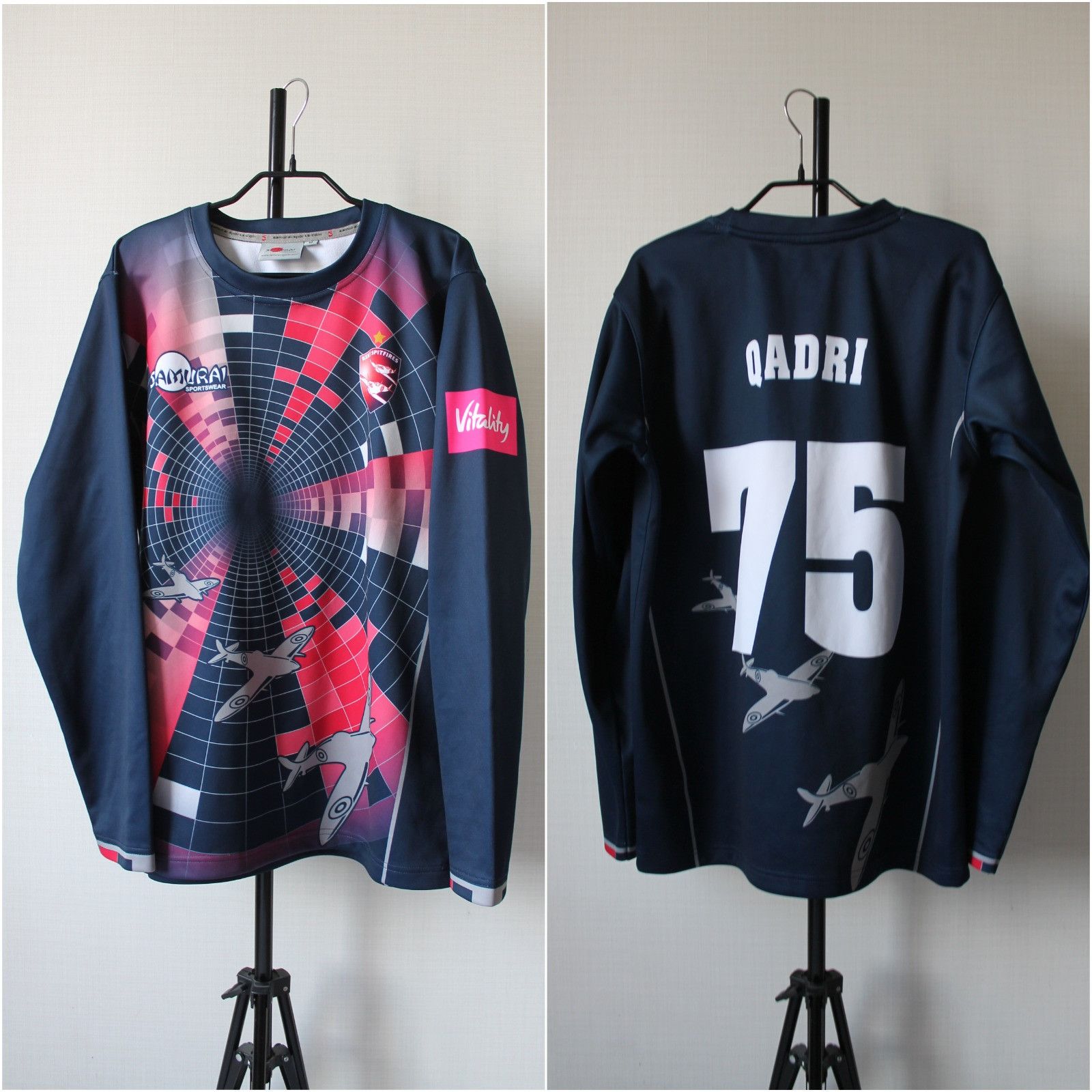 Other 2019 Kent Spitfires Cricket Team # 75 Qadri Warm Jersey Size US M / EU 48-50 / 2 - 1 Thumbnail