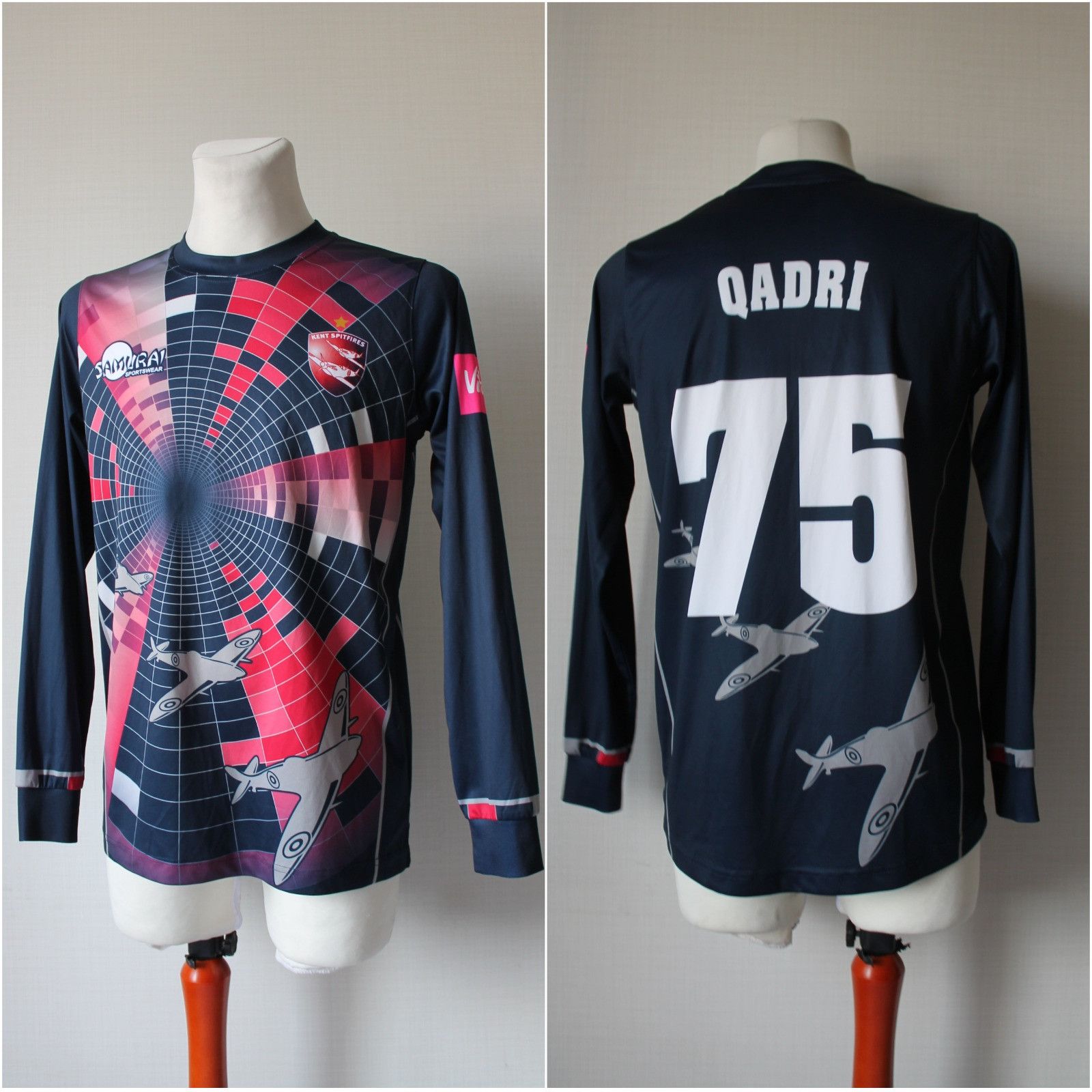 Vintage 2019 Kent Spitfires Cricket Team # 75 Qadri Jersey Size US M / EU 48-50 / 2 - 1 Thumbnail
