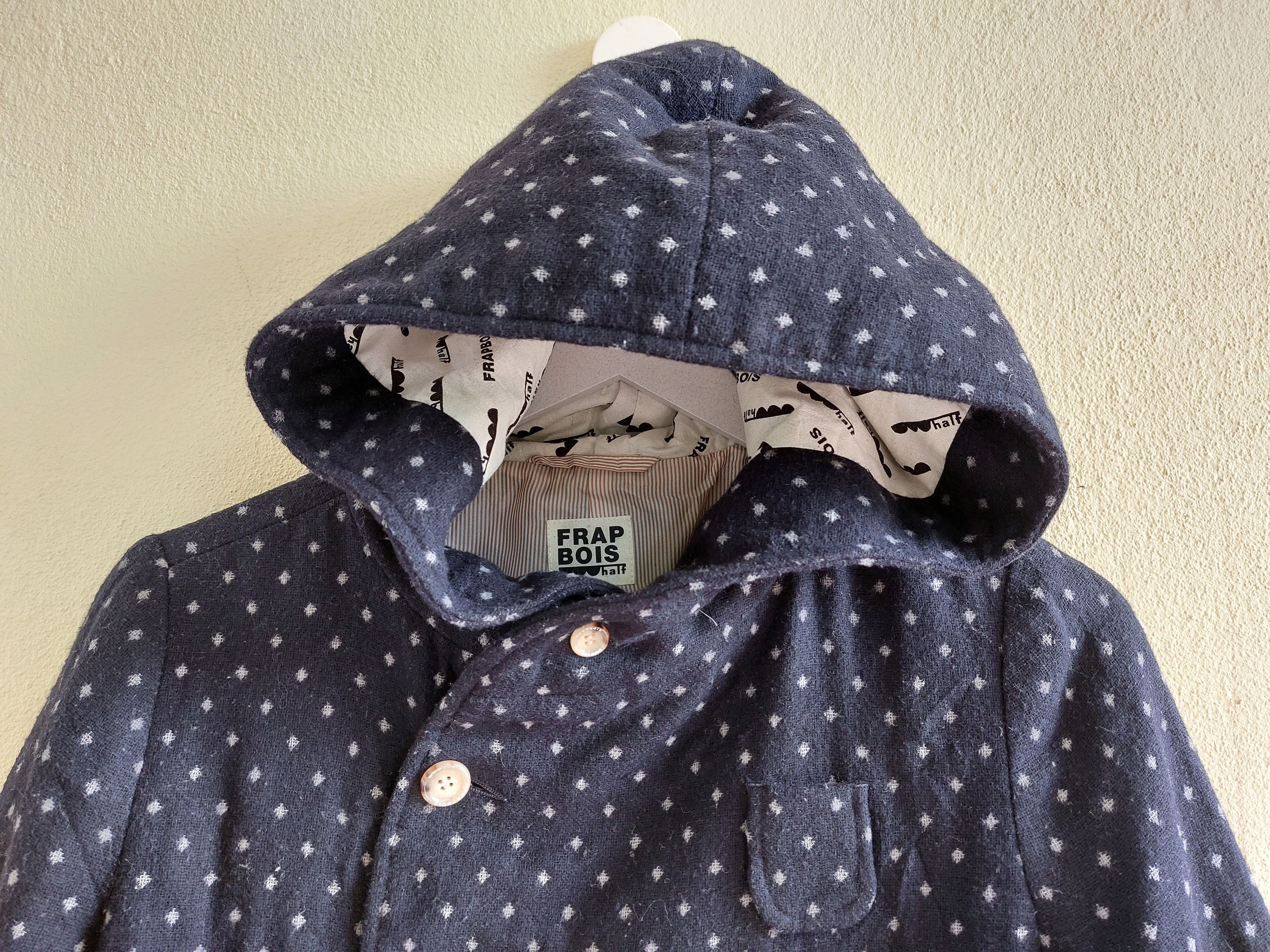 Frapbois FRAPBOIS hoodie button wool coat sweater Size US S / EU 44-46 / 1 - 2 Thumbnail