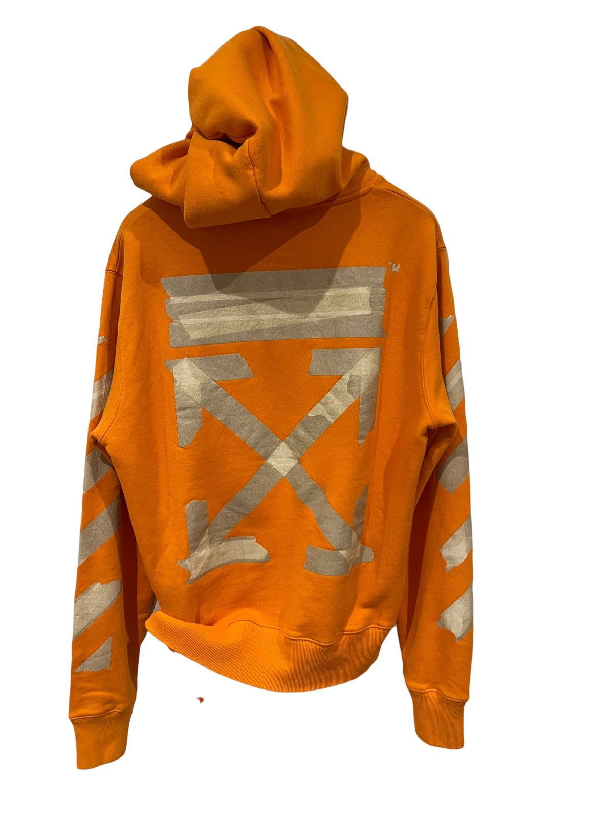 【送料&関税込】Off-White tape Arrow Hoodie Off White Tape Arrows Hoodie White - Size Small - Authetic