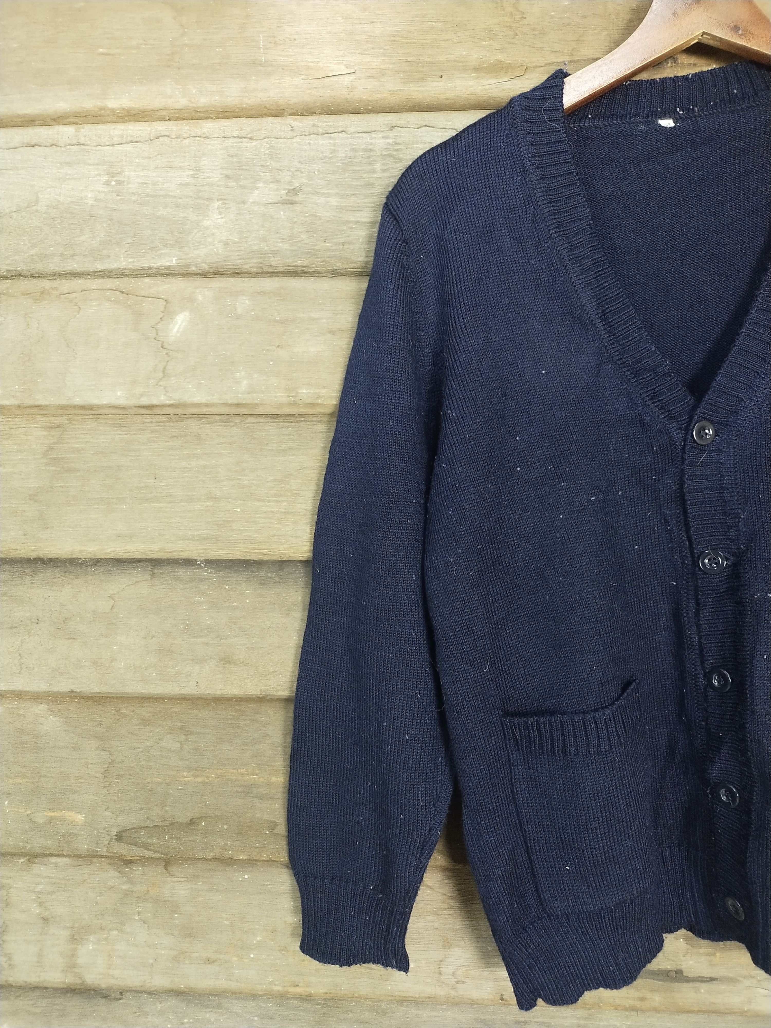 Homespun Knitwear × Japanese Brand Japan vintage Dark blue cardigan knitwear #S208 Size US S / EU 44-46 / 1 - 6 Thumbnail