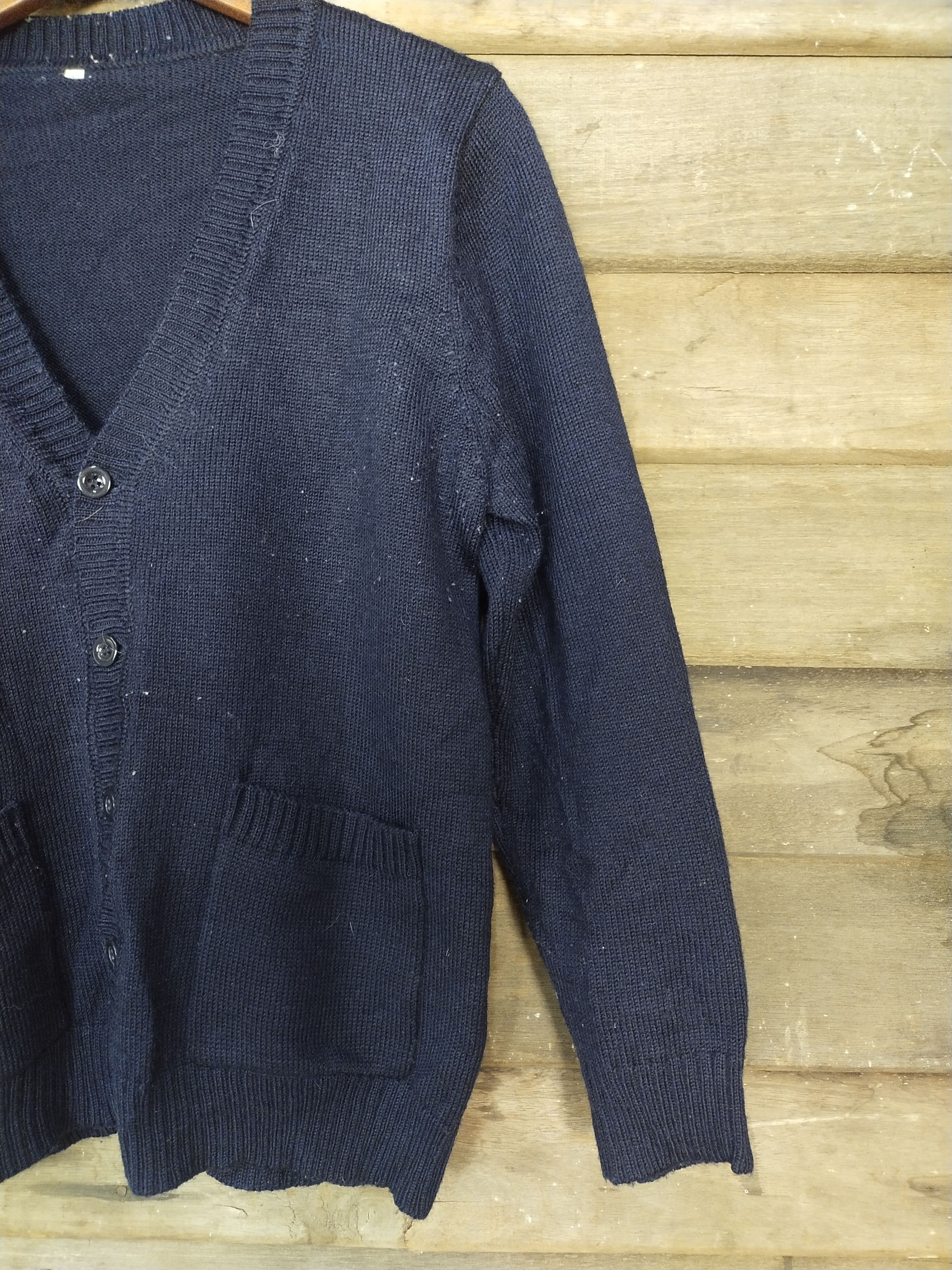 Homespun Knitwear × Japanese Brand Japan vintage Dark blue cardigan knitwear #S208 Size US S / EU 44-46 / 1 - 4 Thumbnail