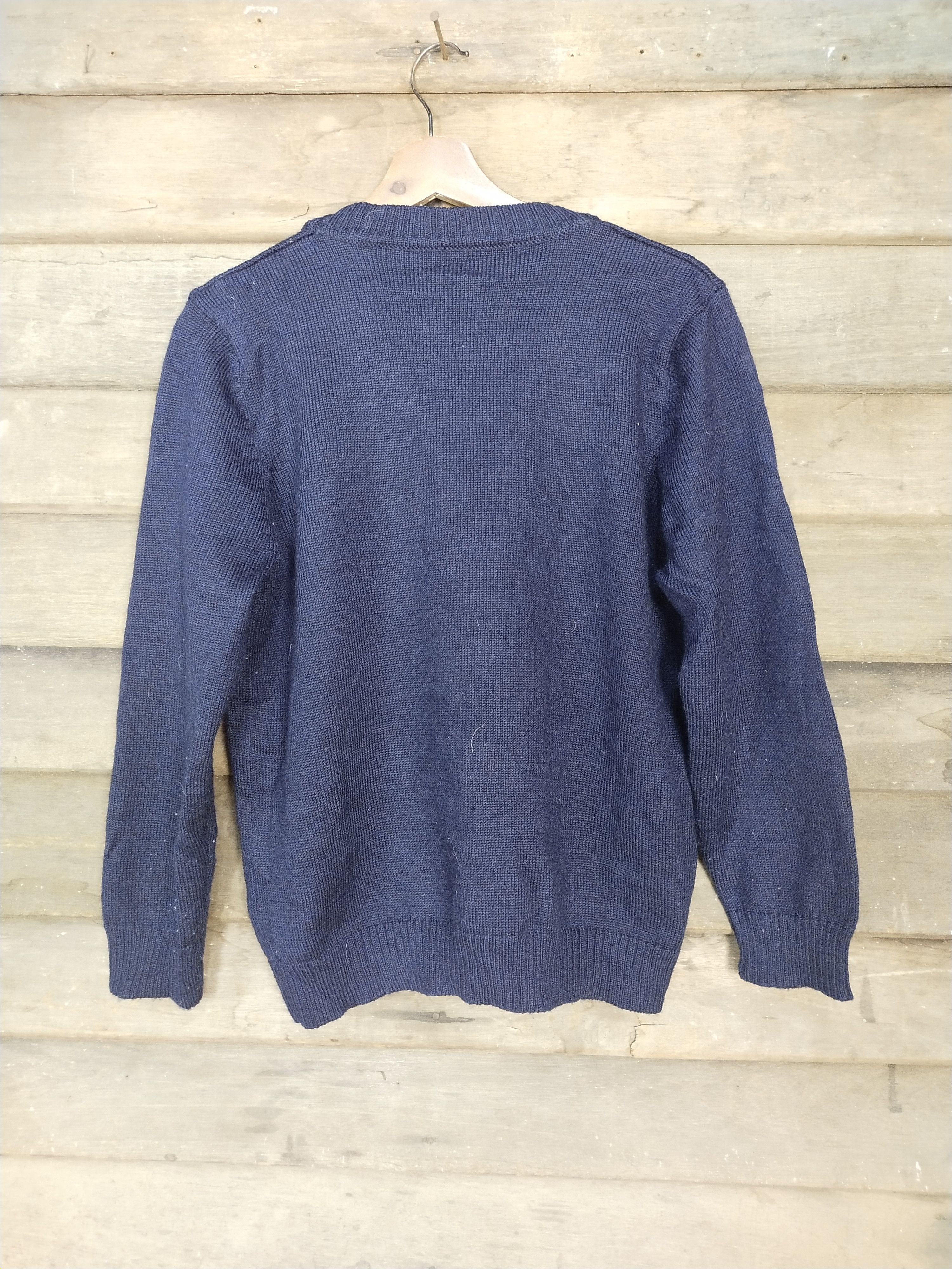 Homespun Knitwear × Japanese Brand Japan vintage Dark blue cardigan knitwear #S208 Size US S / EU 44-46 / 1 - 8 Thumbnail