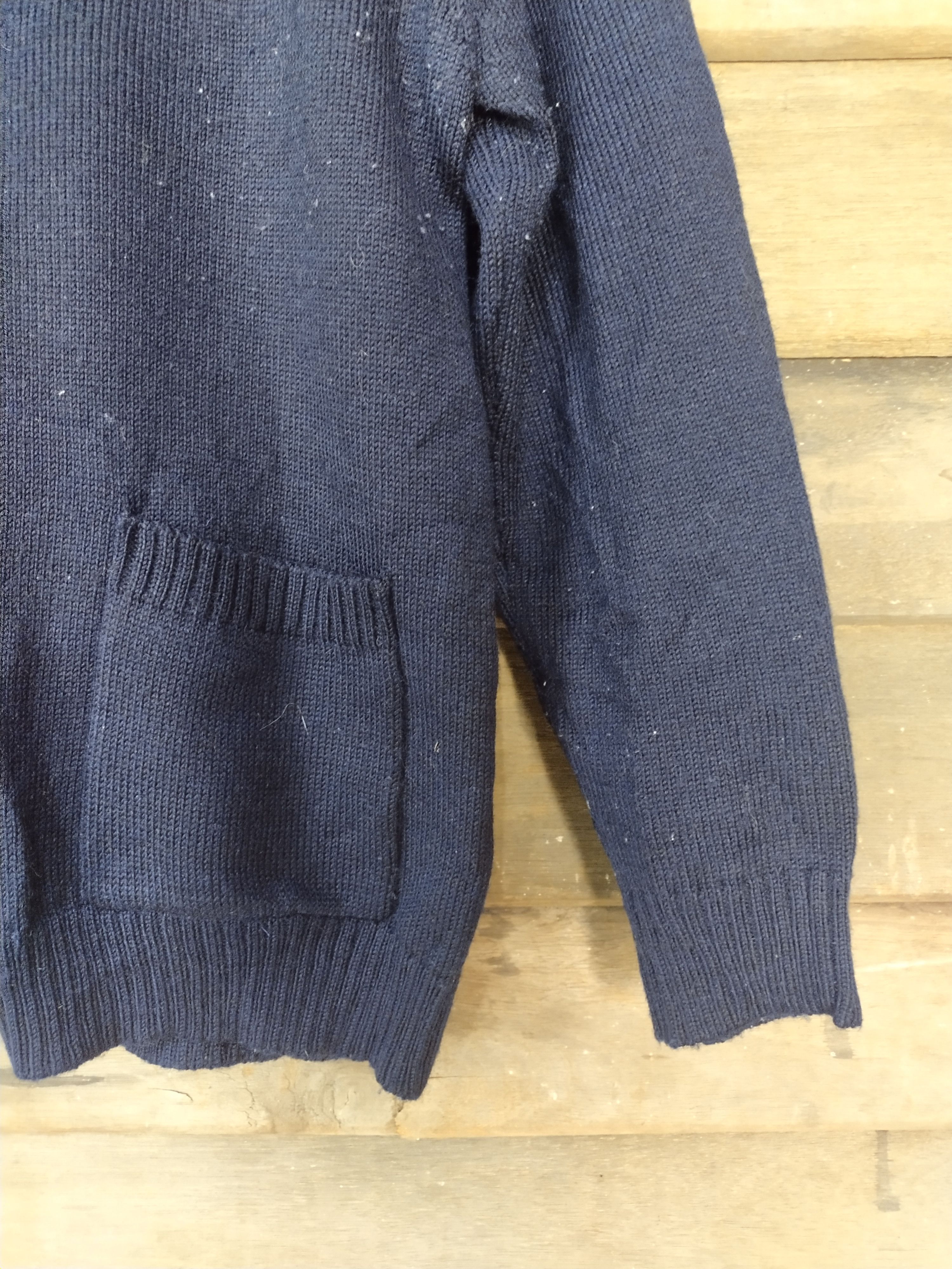 Homespun Knitwear × Japanese Brand Japan vintage Dark blue cardigan knitwear #S208 Size US S / EU 44-46 / 1 - 5 Thumbnail