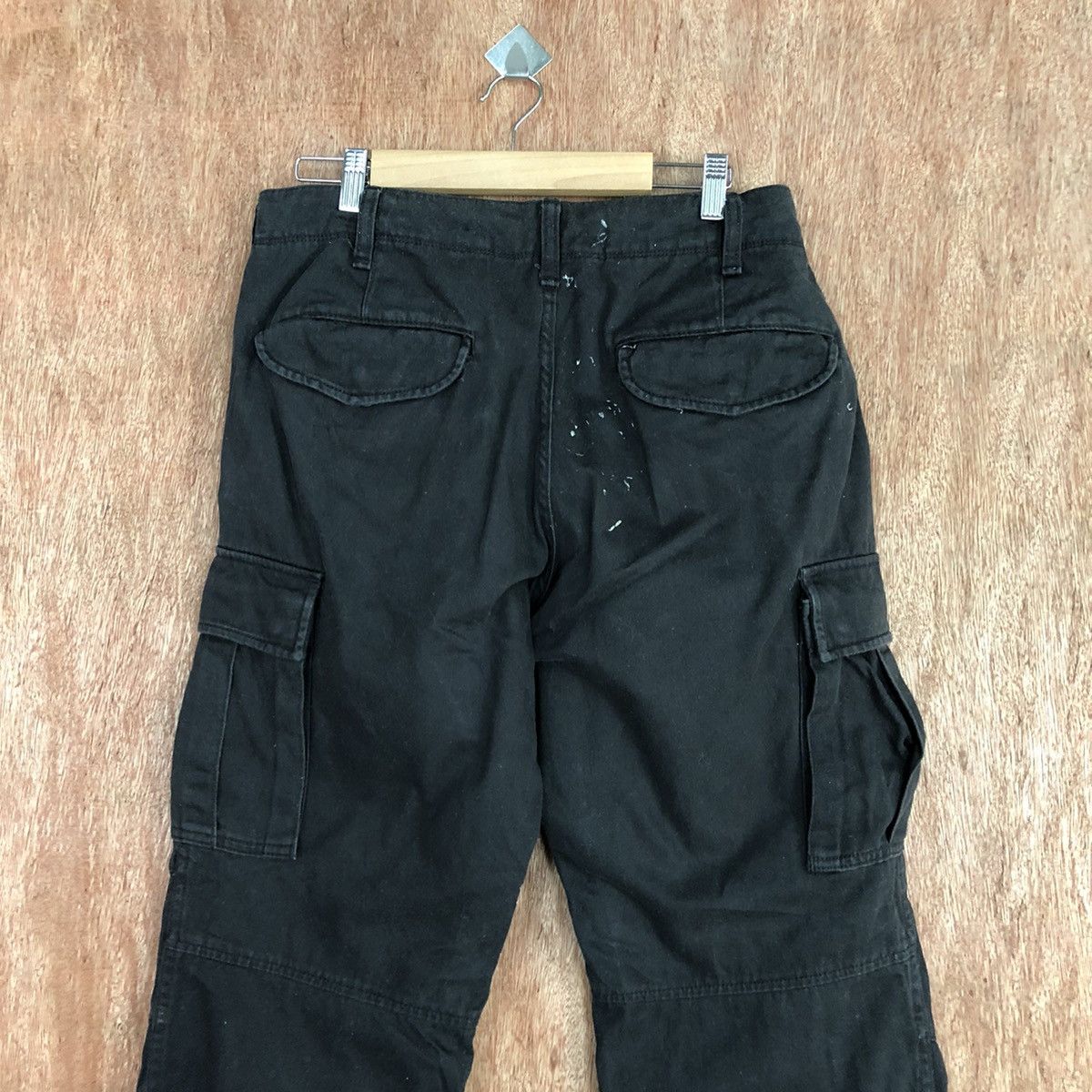 Japanese Brand Uniqlo Black utility Multipocket CArgo Pants #H312 Size US 31 - 9 Thumbnail