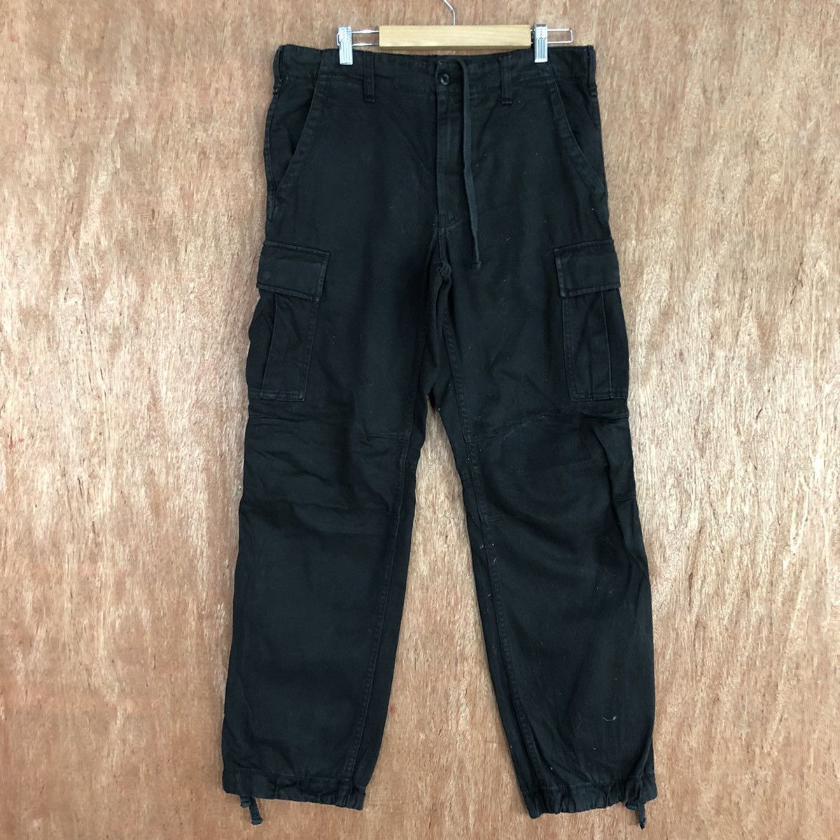Uniqlo Black utility Multipocket CArgo Pants #H312