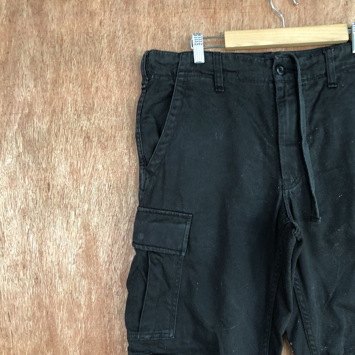 Japanese Brand Uniqlo Black utility Multipocket CArgo Pants #H312 Size US 31 - 6 Thumbnail