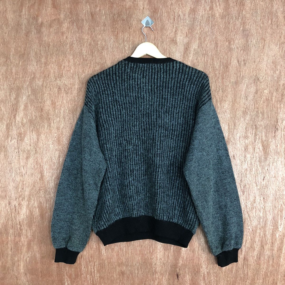 Homespun Knitwear Seaglen Grey Shag Shaggy Knitwear sweatshirt #H213 Size US L / EU 52-54 / 3 - 11 Thumbnail