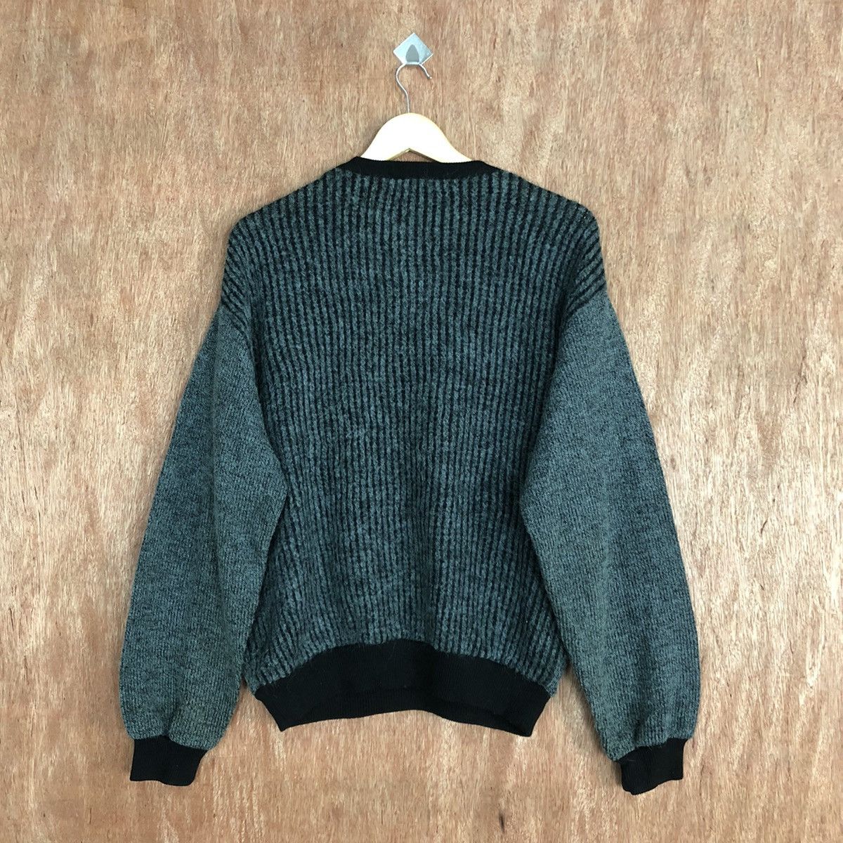 Homespun Knitwear Seaglen Grey Shag Shaggy Knitwear sweatshirt #H213 Size US L / EU 52-54 / 3 - 13 Thumbnail