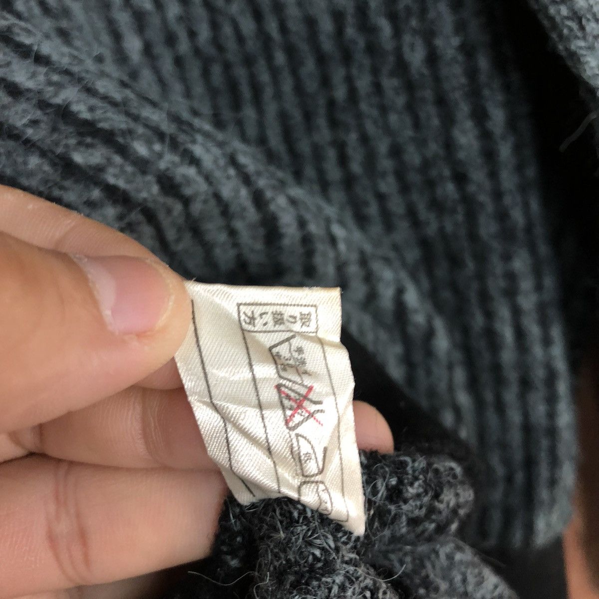 Homespun Knitwear Seaglen Grey Shag Shaggy Knitwear sweatshirt #H213 Size US L / EU 52-54 / 3 - 14 Thumbnail