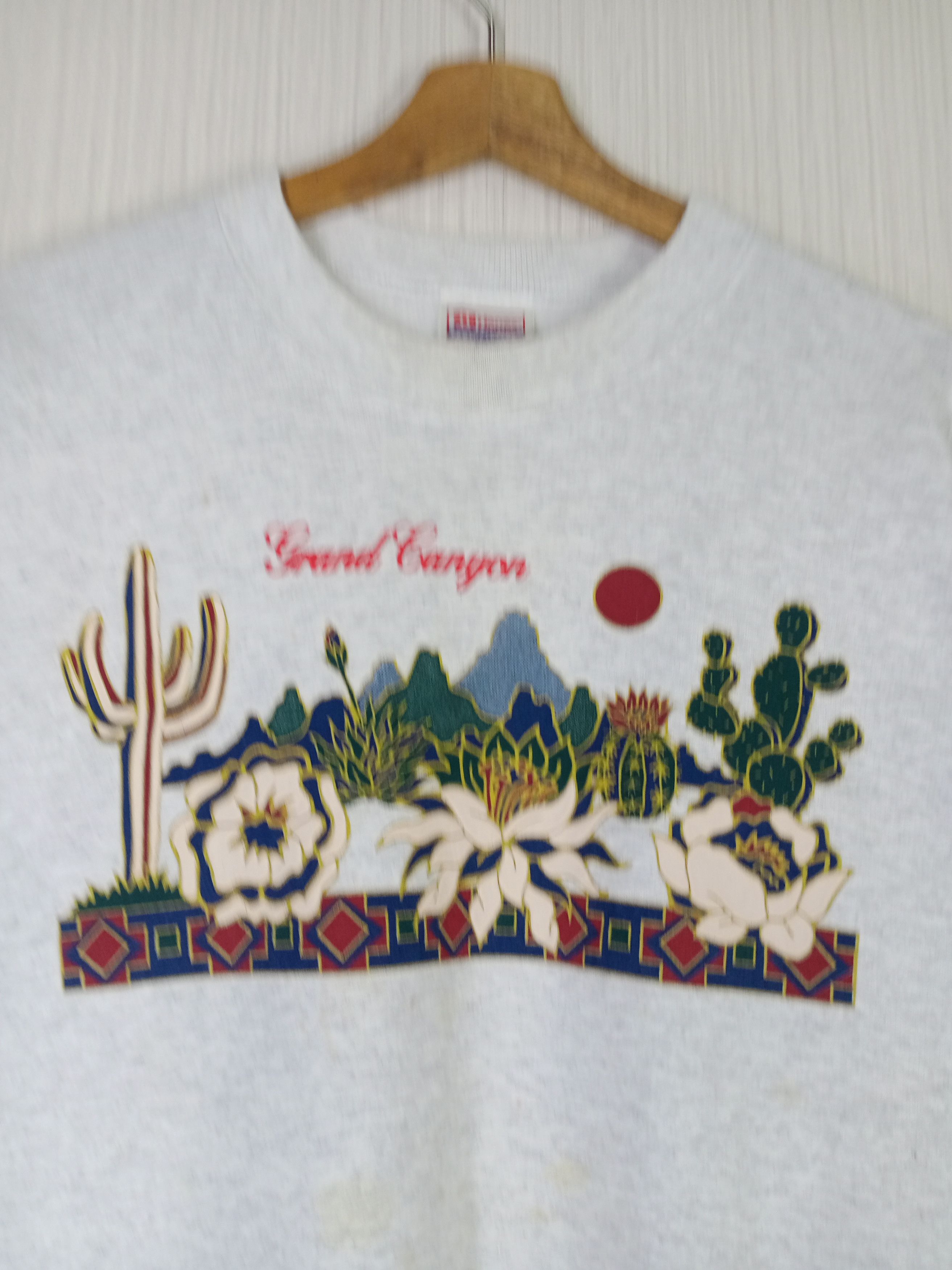Hanes Rare Vintage 90s Grand Canyon Sweatshirt Size US M / EU 48-50 / 2 - 2 Thumbnail