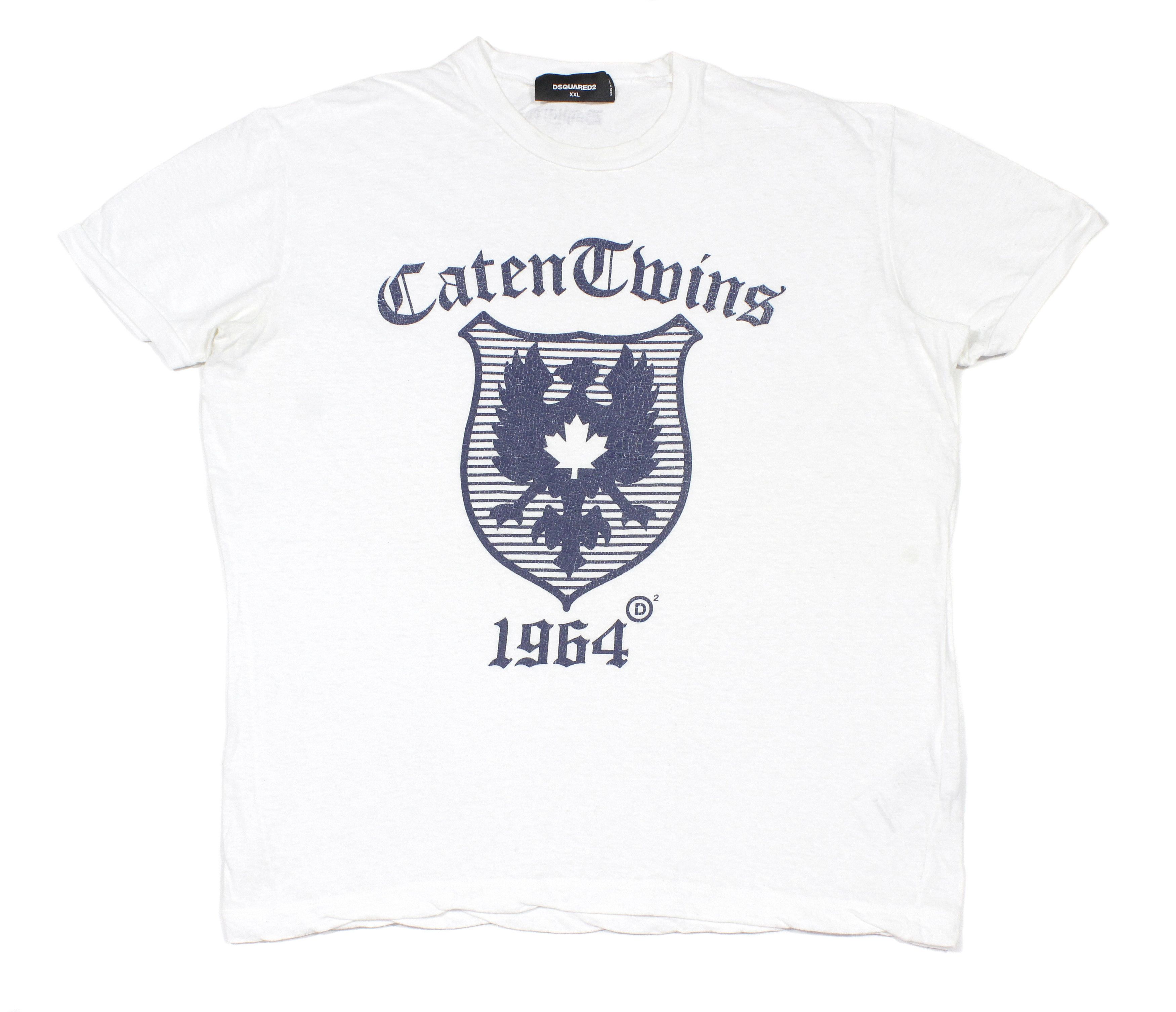 Dsquared2 Caten Twins Big Logo T-Shirt Size US XXL / EU 58 / 5 - 1 Thumbnail