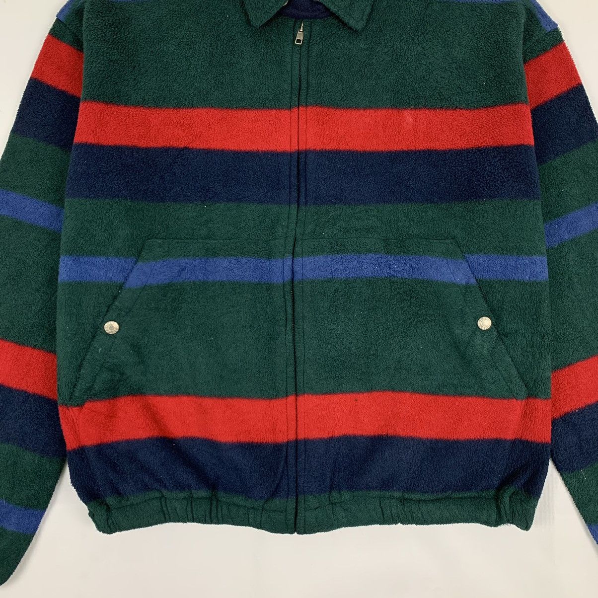 Polo Ralph Lauren Vintage Polo Sport By Polo Ralph Lauren Stripe Fleece Jacket Size US M / EU 48-50 / 2 - 5 Thumbnail