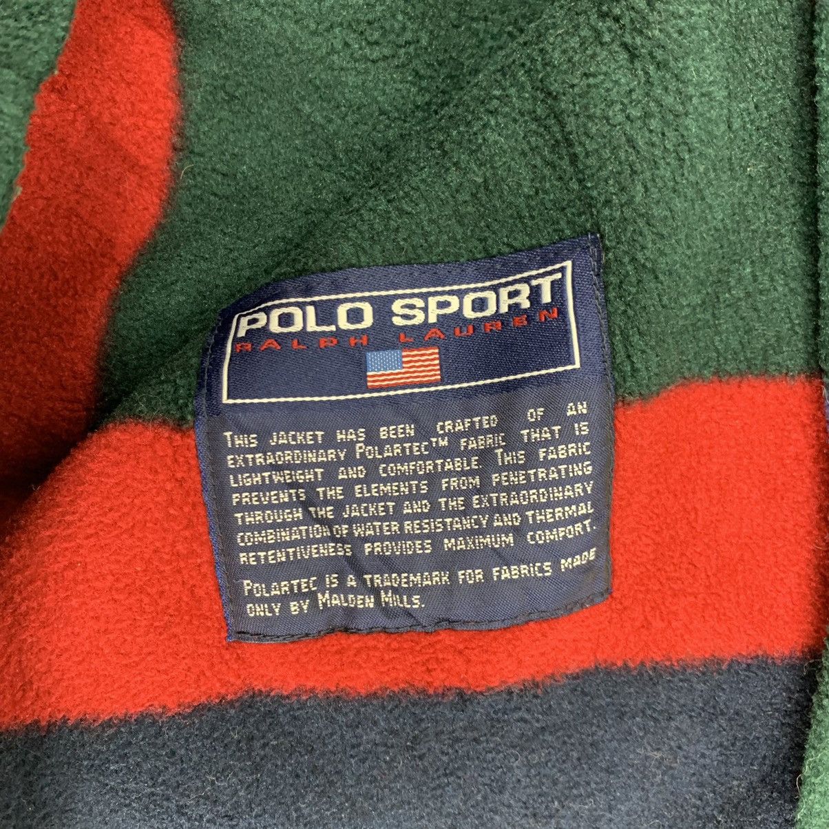 Polo Ralph Lauren Vintage Polo Sport By Polo Ralph Lauren Stripe Fleece Jacket Size US M / EU 48-50 / 2 - 9 Thumbnail