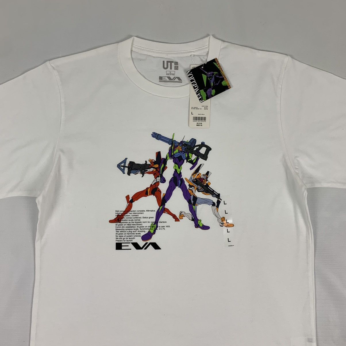 Uniqlo Rare Uniqlo X Anime Movie Evangelion Shirt Size US L / EU 52-54 / 3 - 2 Thumbnail