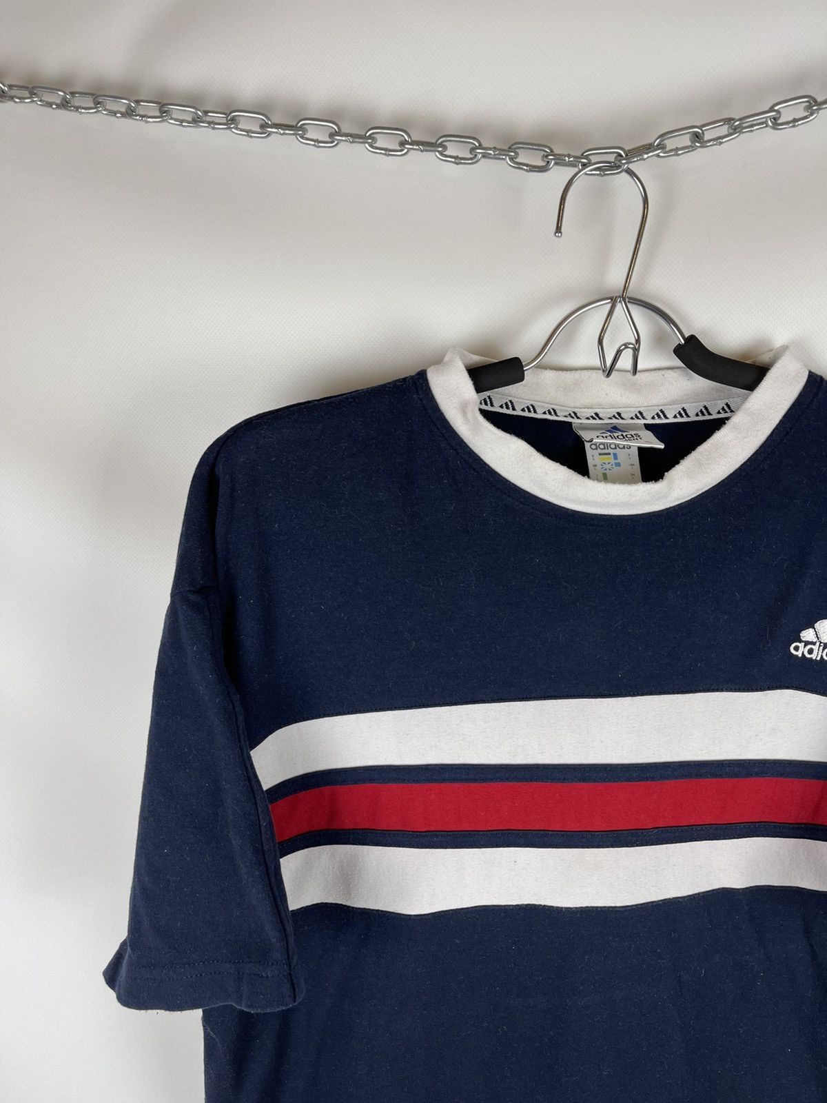 Adidas Adidas Equipment vintage 90s striped tee shirt Size US L / EU 52-54 / 3 - 2 Thumbnail