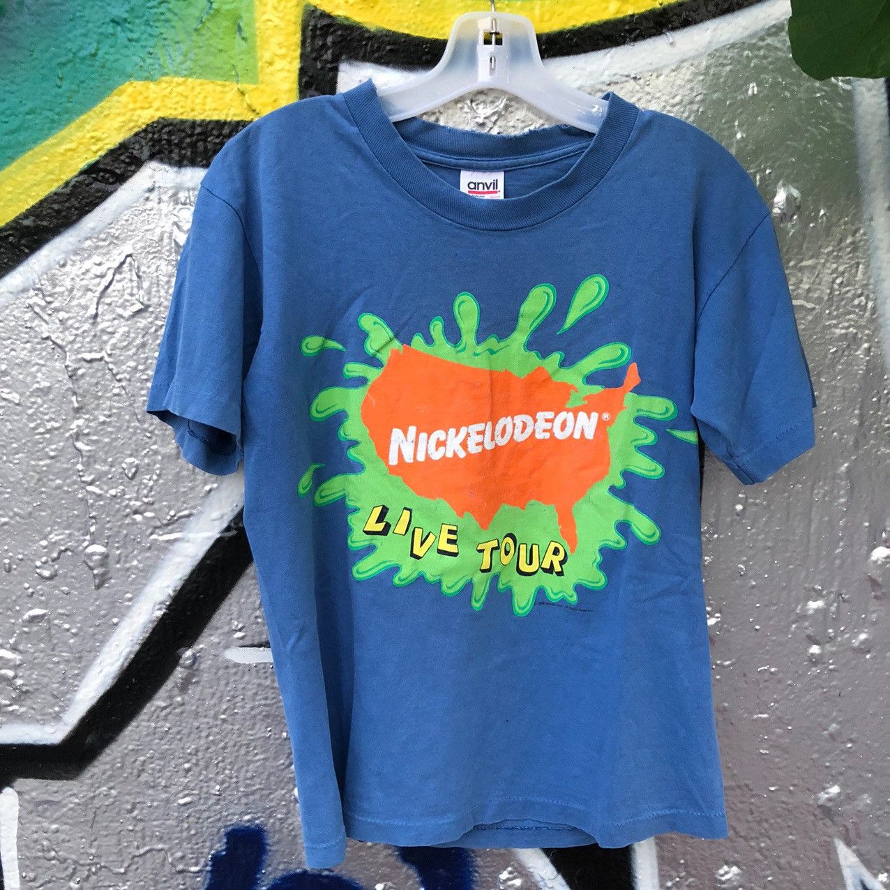 Nickelodeon 1990s Nickelodeon Live Tour Slime Shirt Single Stitch Size US S / EU 44-46 / 1 - 2 Thumbnail