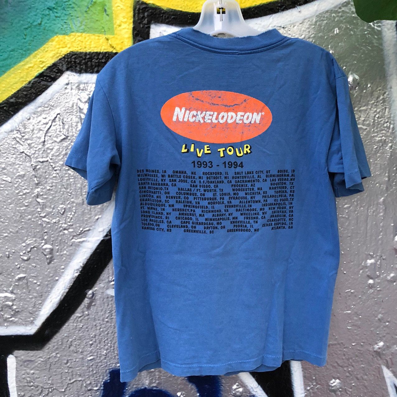 Nickelodeon 1990s Nickelodeon Live Tour Slime Shirt Single Stitch Size US S / EU 44-46 / 1 - 4 Thumbnail