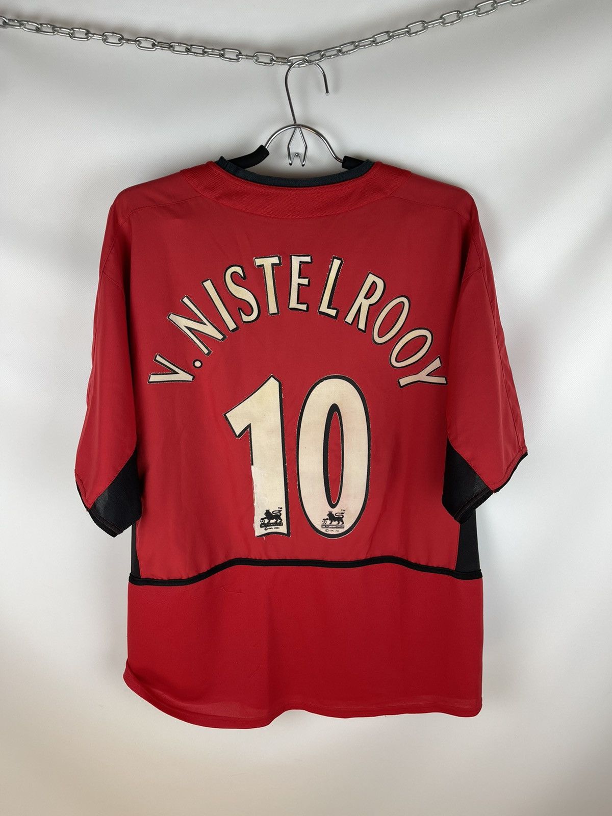 Vintage Nike Manchester United 2002 2004 #10 v. nistelrooy soccer Size US XL / EU 56 / 4 - 10 Thumbnail