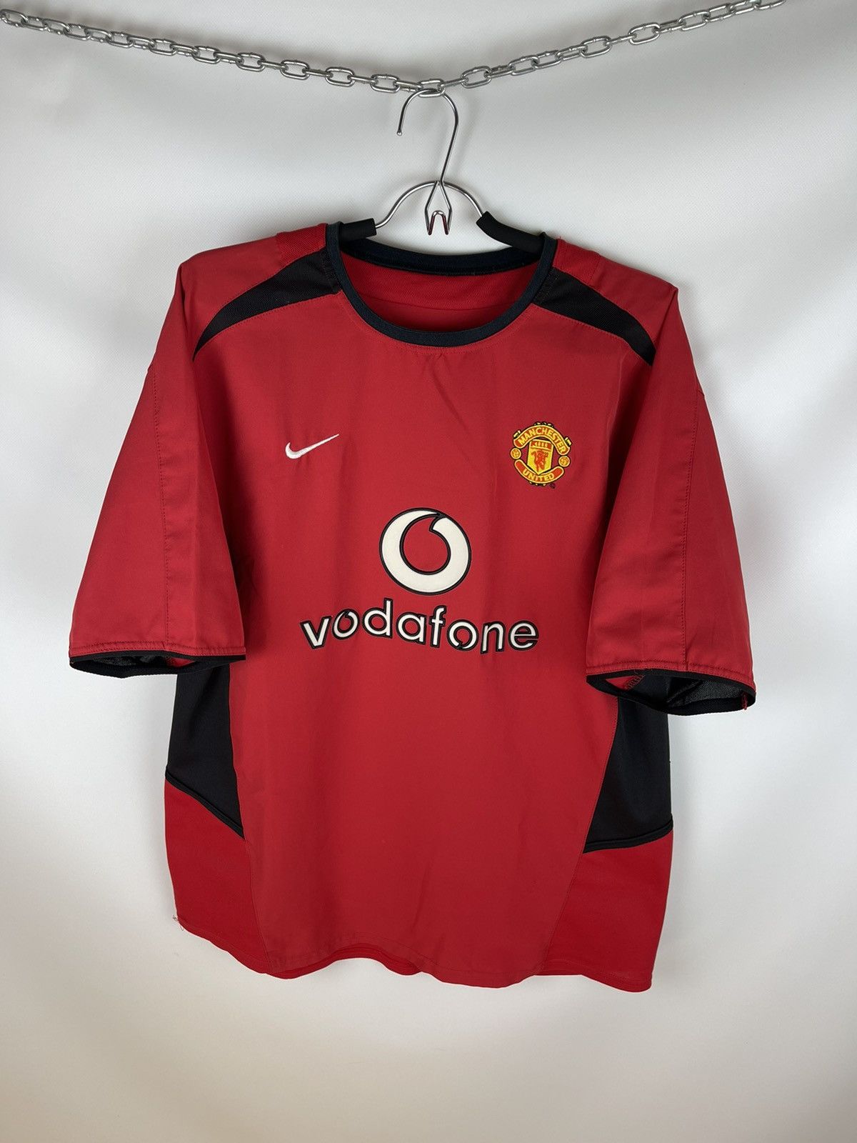 Manchester United 2002 - 2004 Home football long sleeve jersey #10 v.  Nistelrooy