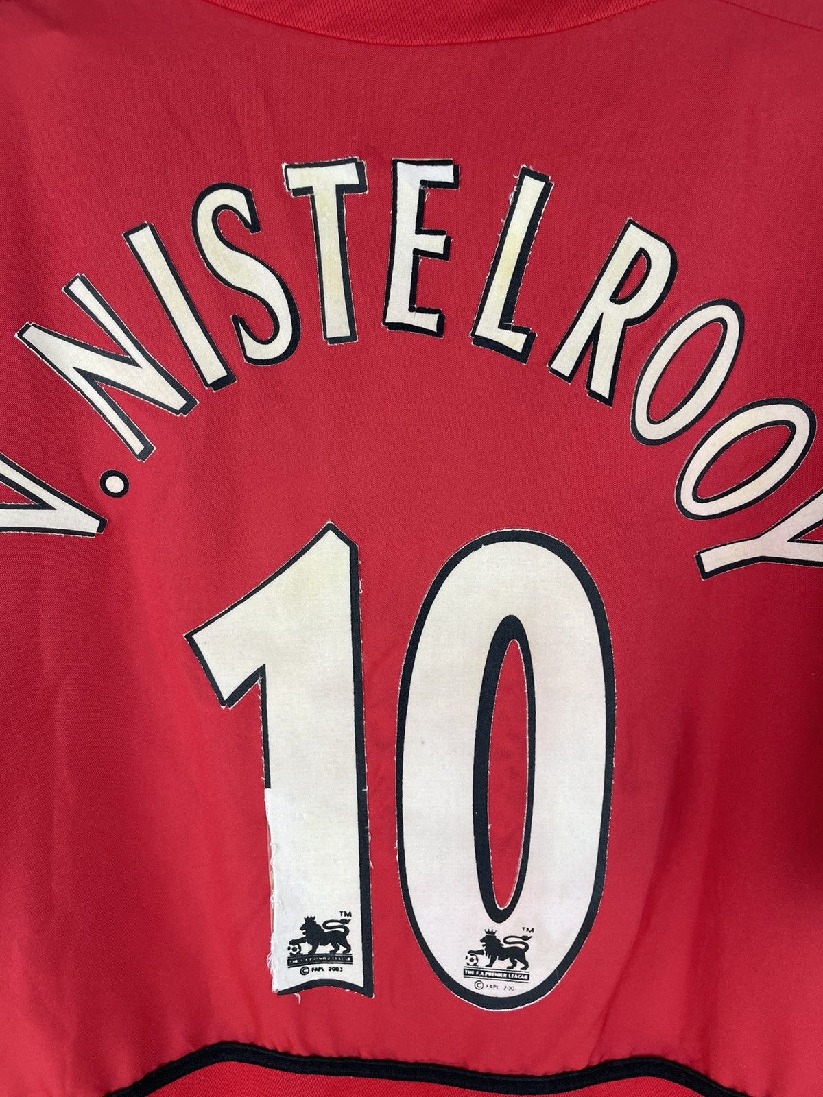 Vintage Nike Manchester United 2002 2004 #10 v. nistelrooy soccer Size US XL / EU 56 / 4 - 13 Thumbnail