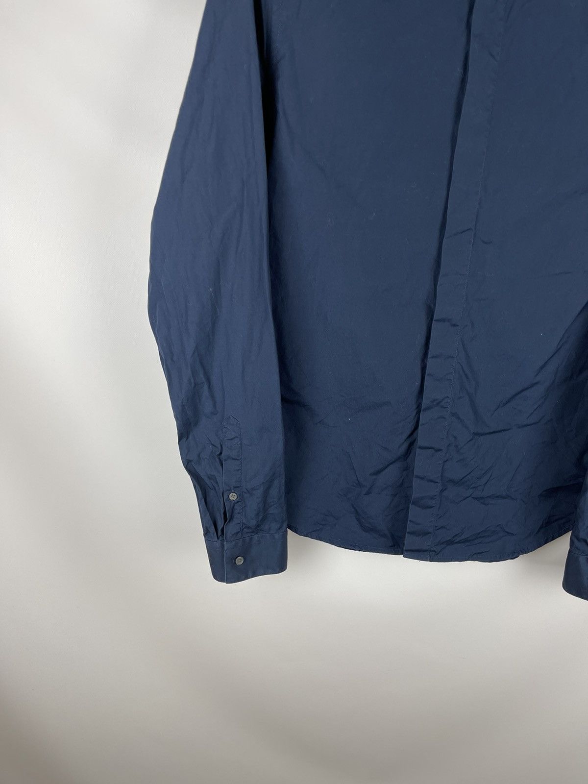 Kenzo Kenzo navy blue classic shirt with pattern geometric collar Size US M / EU 48-50 / 2 - 3 Thumbnail
