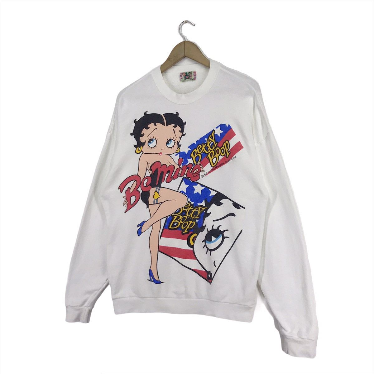 Cartoon Network × Vintage 90s Betty Boop Be Mine Valentine Sweatshirt Crewneck Size US M / EU 48-50 / 2 - 2 Thumbnail
