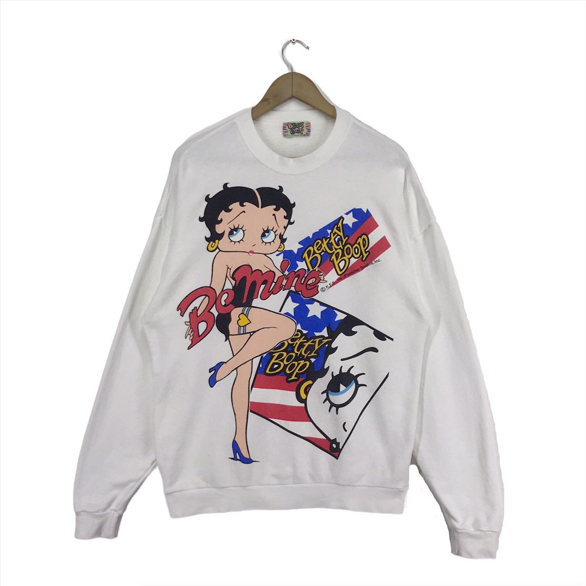 Cartoon Network × Vintage 90s Betty Boop Be Mine Valentine Sweatshirt Crewneck Size US M / EU 48-50 / 2 - 1 Thumbnail