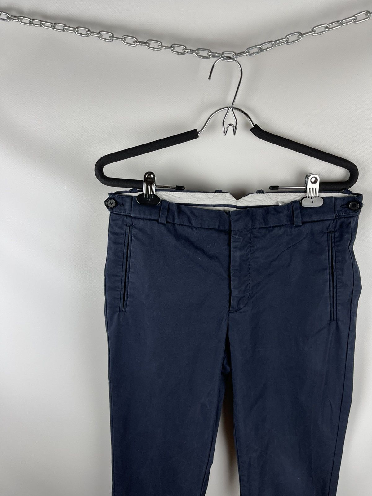Sandro Sandro Paris cotton chinos casual pants navy blue Size US 30 / EU 46 - 3 Thumbnail