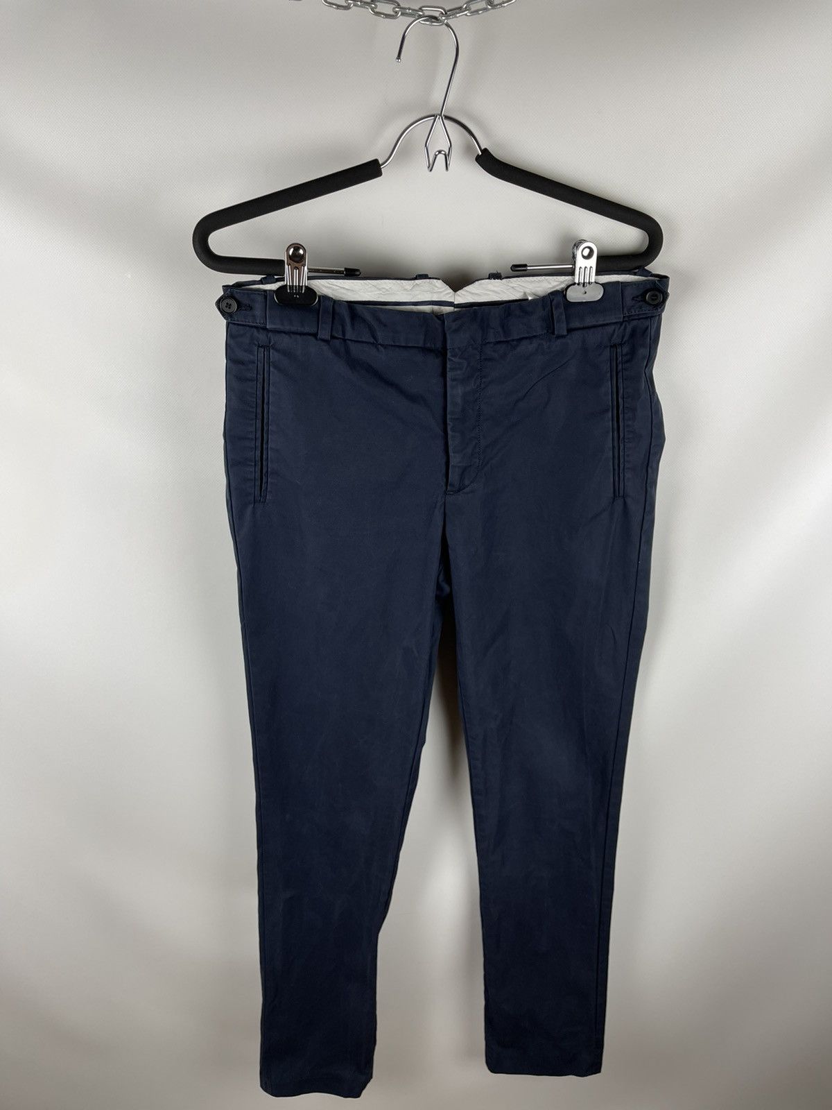 Sandro Sandro Paris cotton chinos casual pants navy blue Size US 30 / EU 46 - 8 Thumbnail