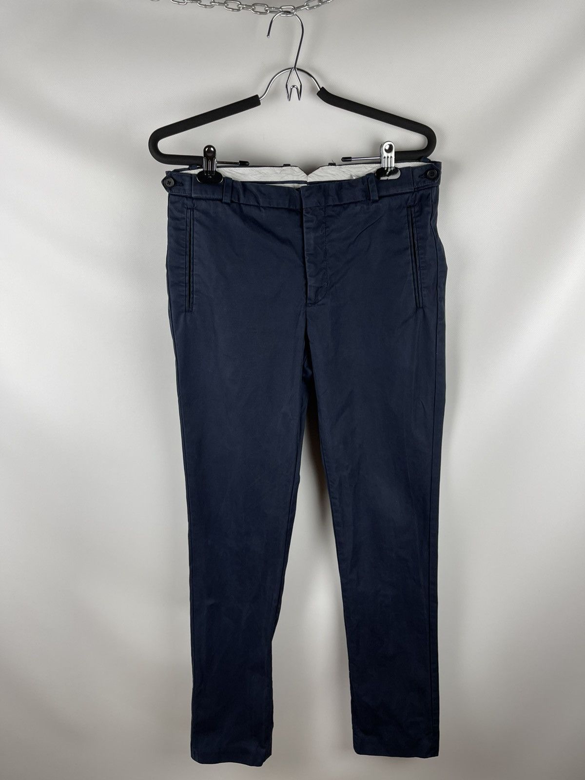 Sandro Sandro Paris cotton chinos casual pants navy blue Size US 30 / EU 46 - 1 Thumbnail