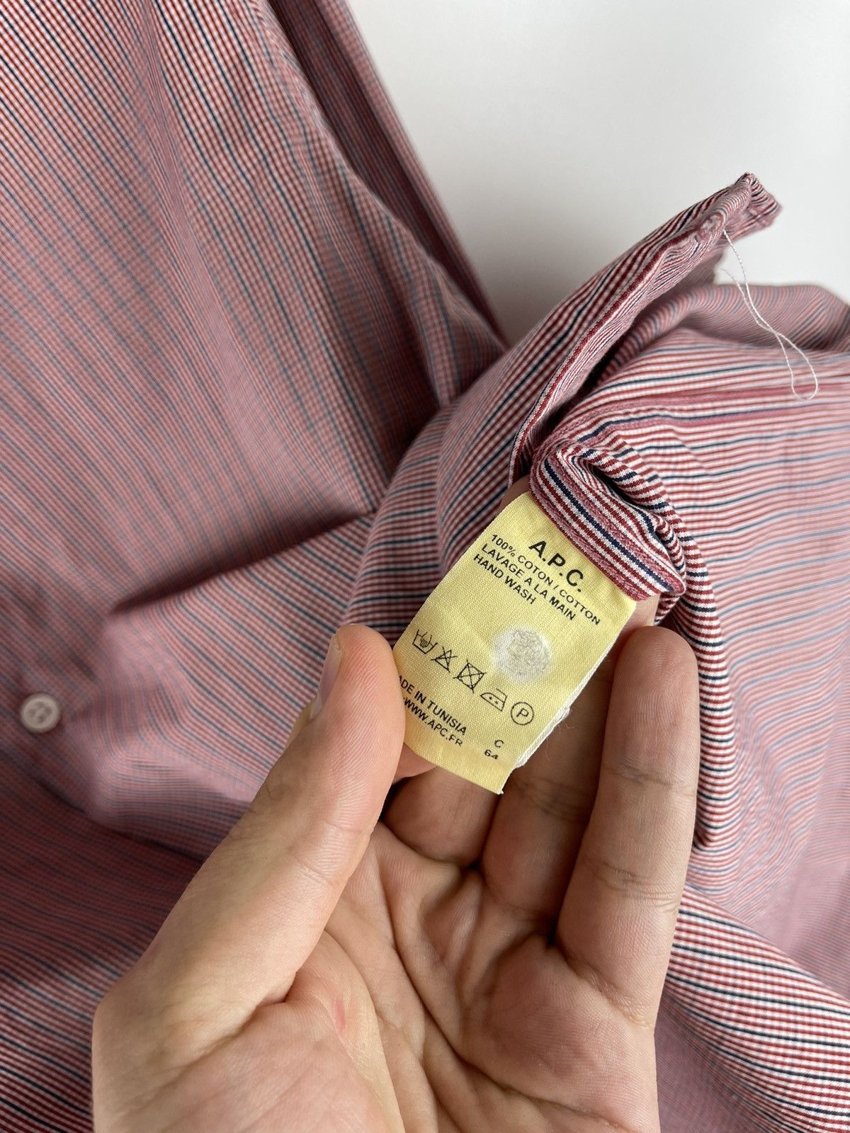 A.P.C. A.P.C checkered 2 in 1 collarless and collared shirt Size US M / EU 48-50 / 2 - 8 Thumbnail