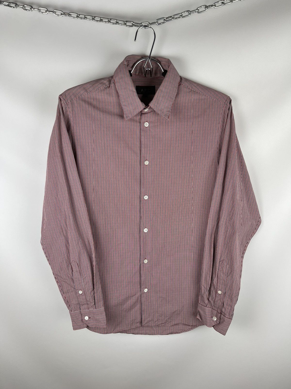 A.P.C. A.P.C checkered 2 in 1 collarless and collared shirt Size US M / EU 48-50 / 2 - 2 Thumbnail