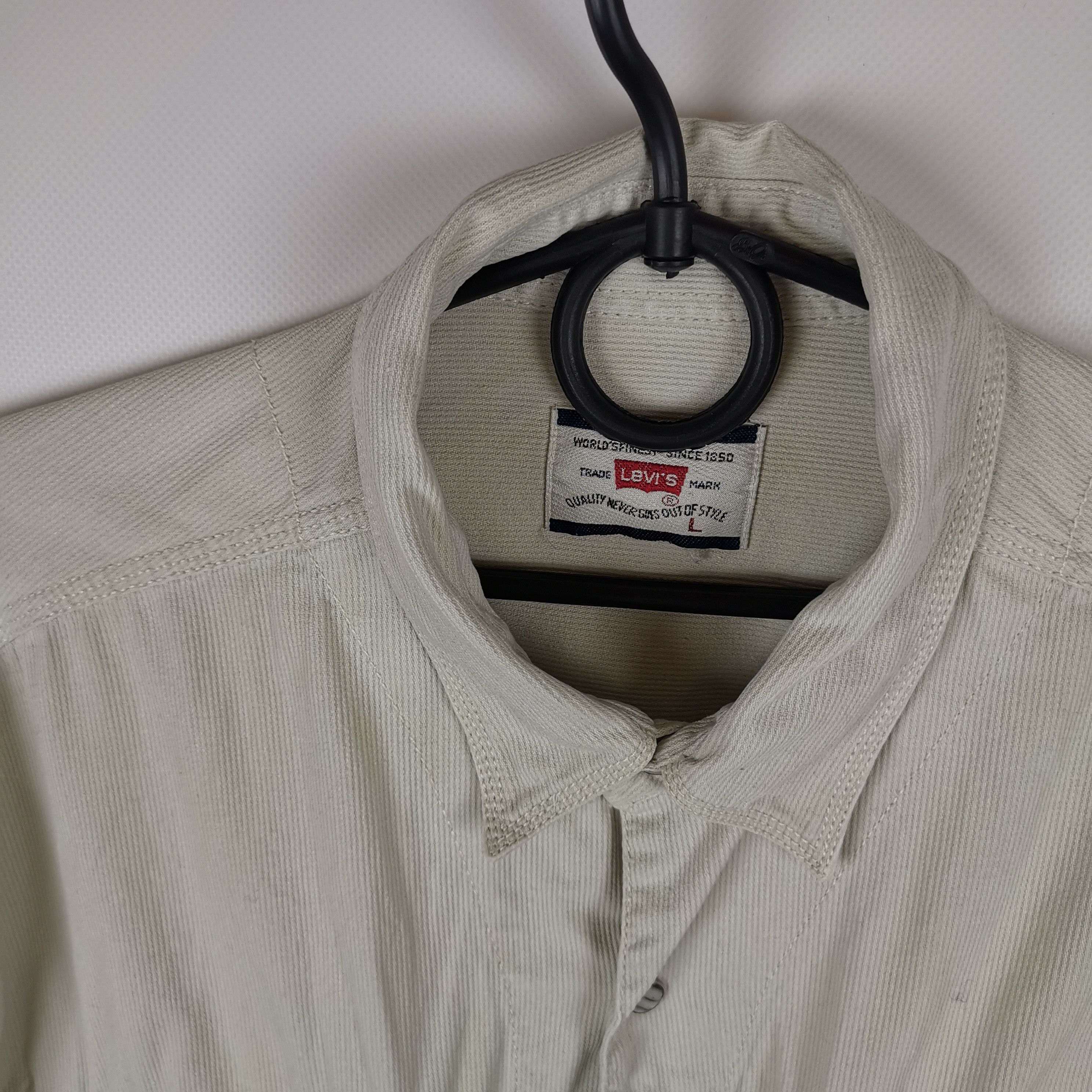 Levi's Levi's vintage 90s corduroy beige overshirt jacket Size US L / EU 52-54 / 3 - 10 Thumbnail