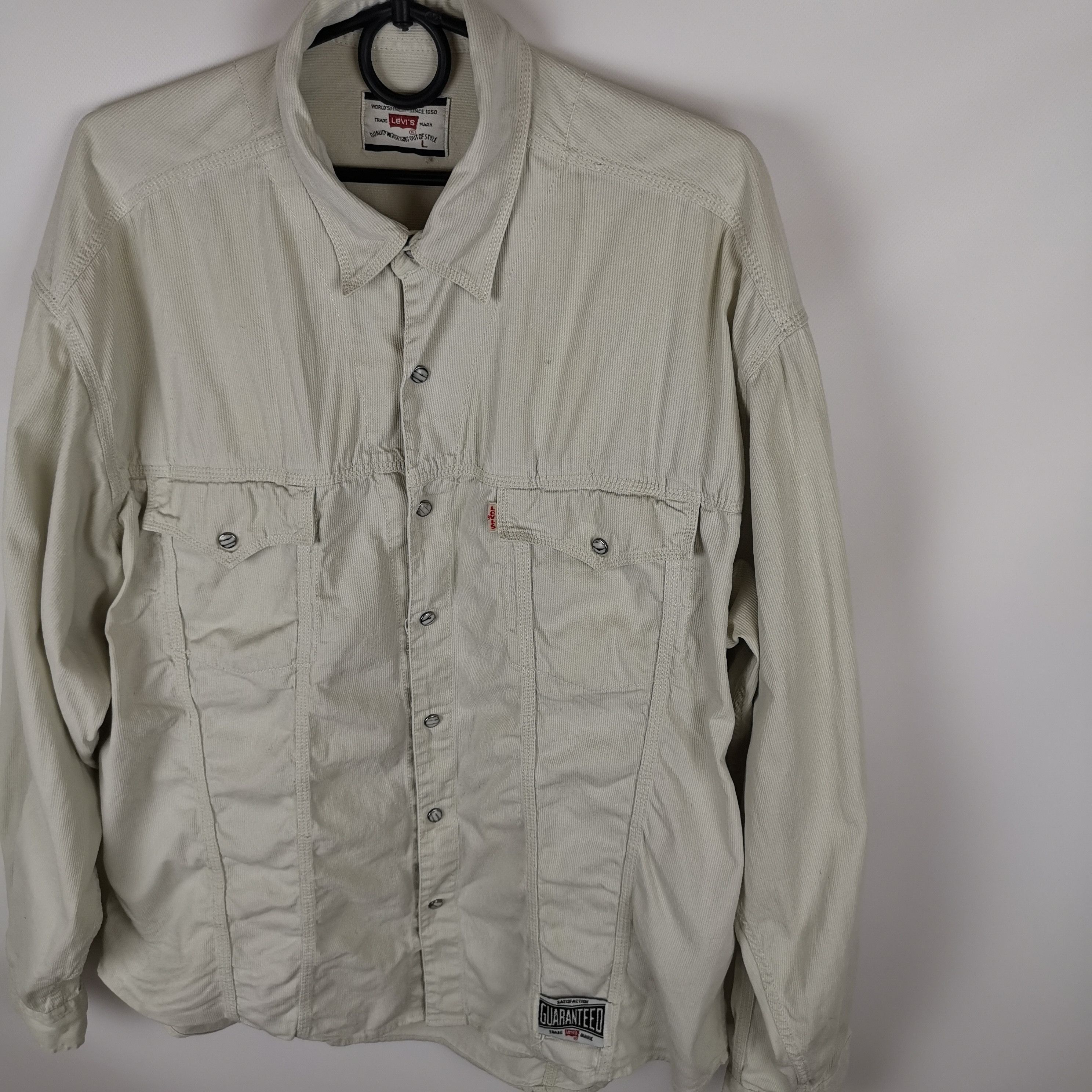 Levi's Levi's vintage 90s corduroy beige overshirt jacket Size US L / EU 52-54 / 3 - 5 Thumbnail