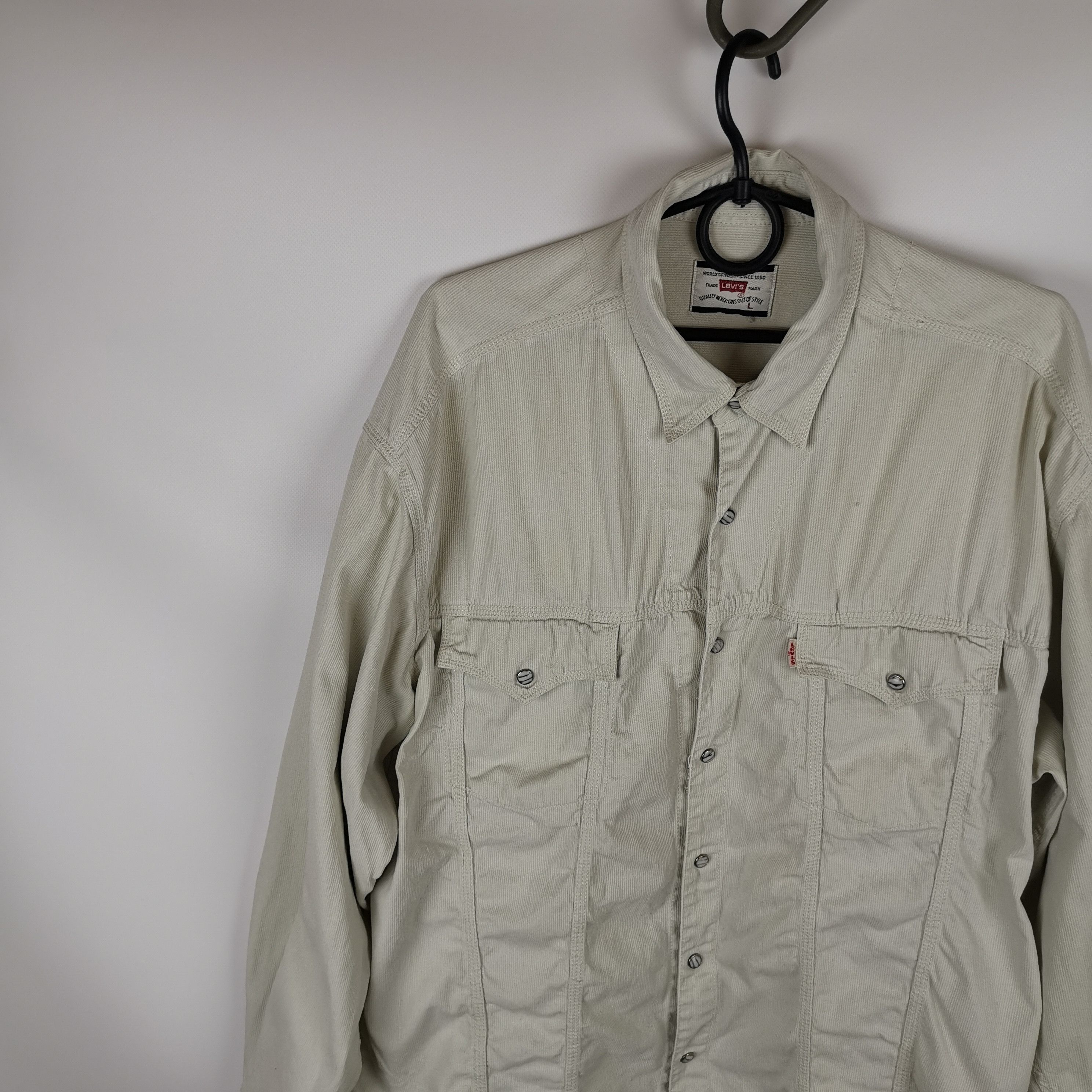 Levi's Levi's vintage 90s corduroy beige overshirt jacket Size US L / EU 52-54 / 3 - 7 Thumbnail