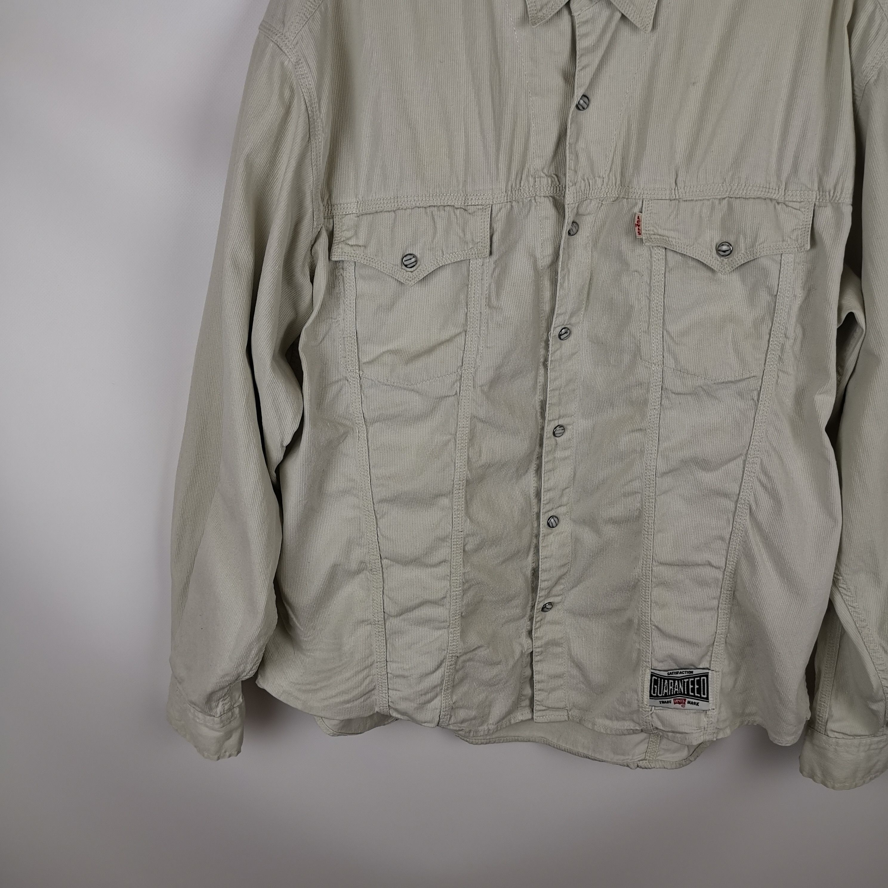 Levi's Levi's vintage 90s corduroy beige overshirt jacket Size US L / EU 52-54 / 3 - 6 Thumbnail