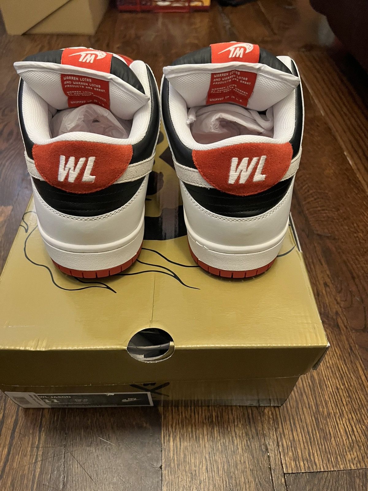 Warren Lotas Warren Lotas Dunk OG Jason Red Size US 11 / EU 44 - 4 Thumbnail