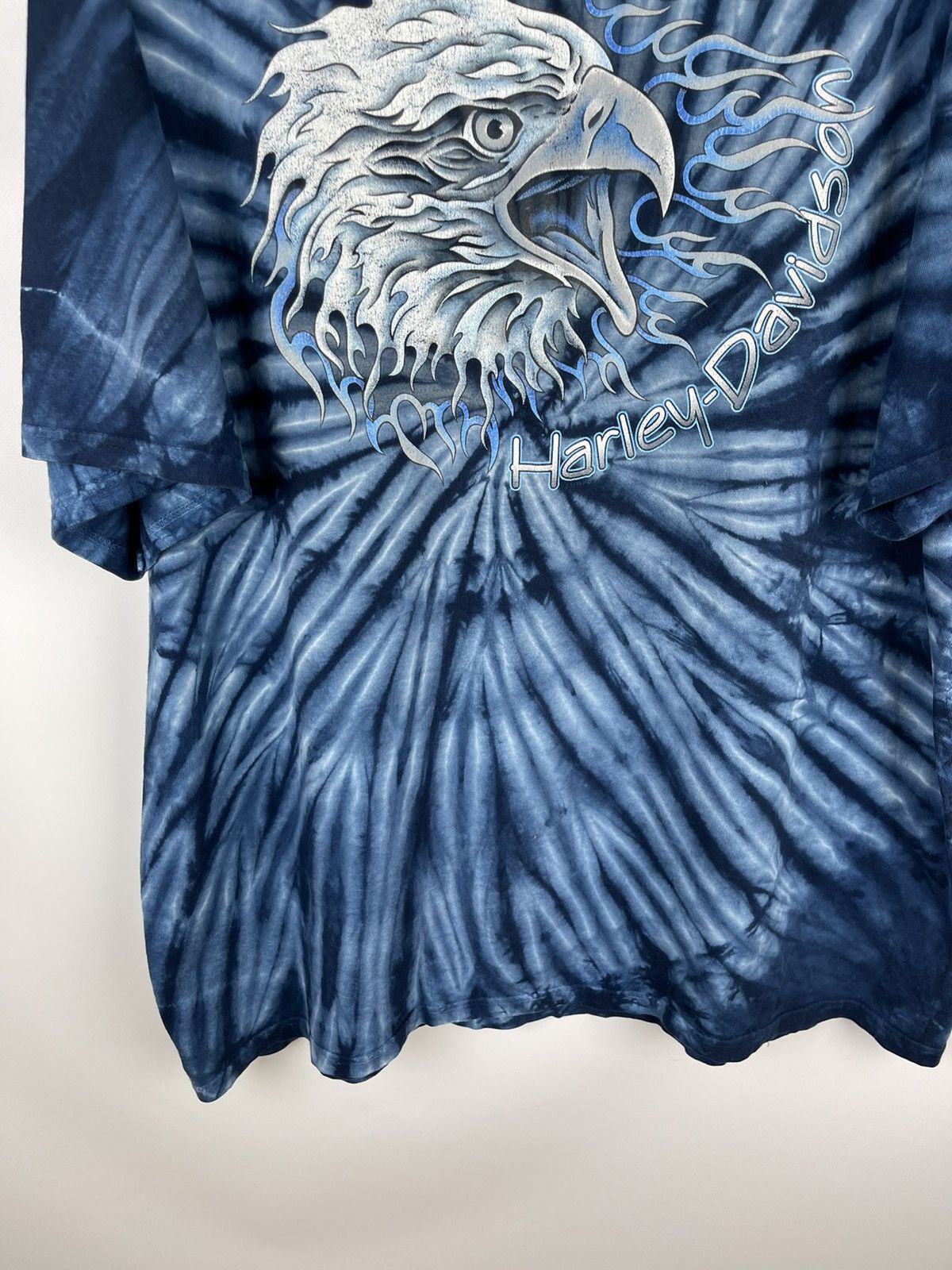 Harley Davidson Harley Davidson vintage 1999 tie dye eagle big logo tee shrt Size US XL / EU 56 / 4 - 4 Thumbnail