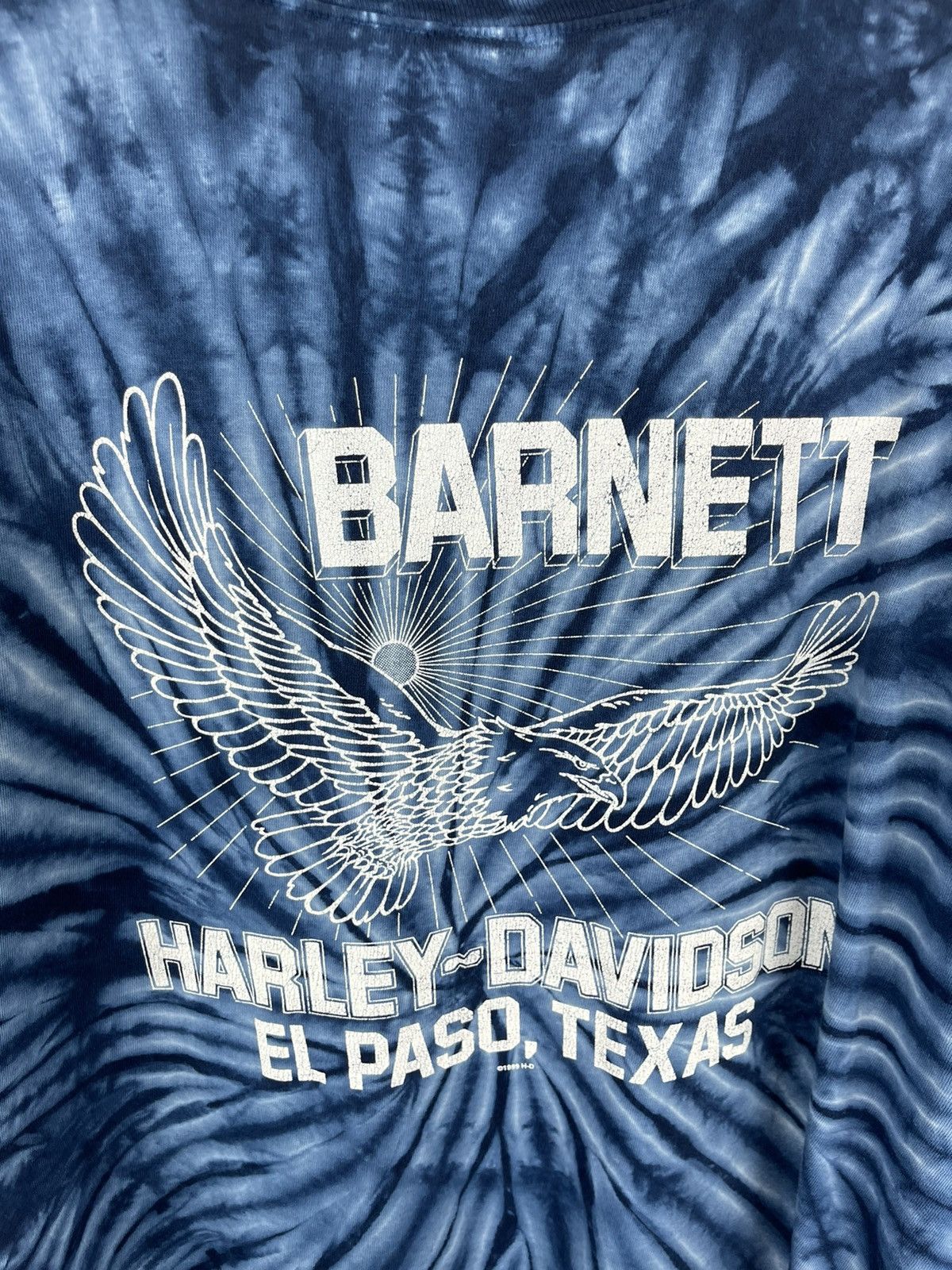 Harley Davidson Harley Davidson vintage 1999 tie dye eagle big logo tee shrt Size US XL / EU 56 / 4 - 7 Thumbnail
