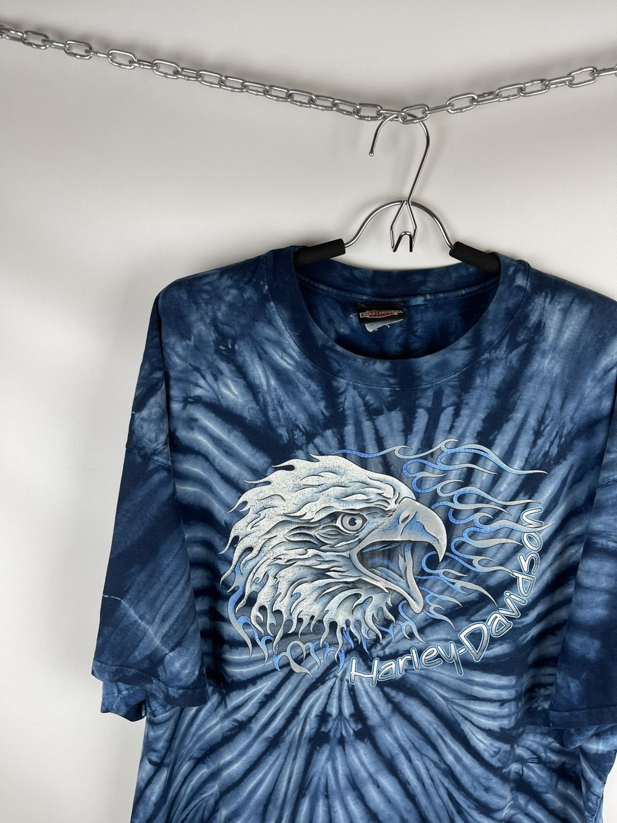 Harley Davidson Harley Davidson vintage 1999 tie dye eagle big logo tee shrt Size US XL / EU 56 / 4 - 5 Thumbnail