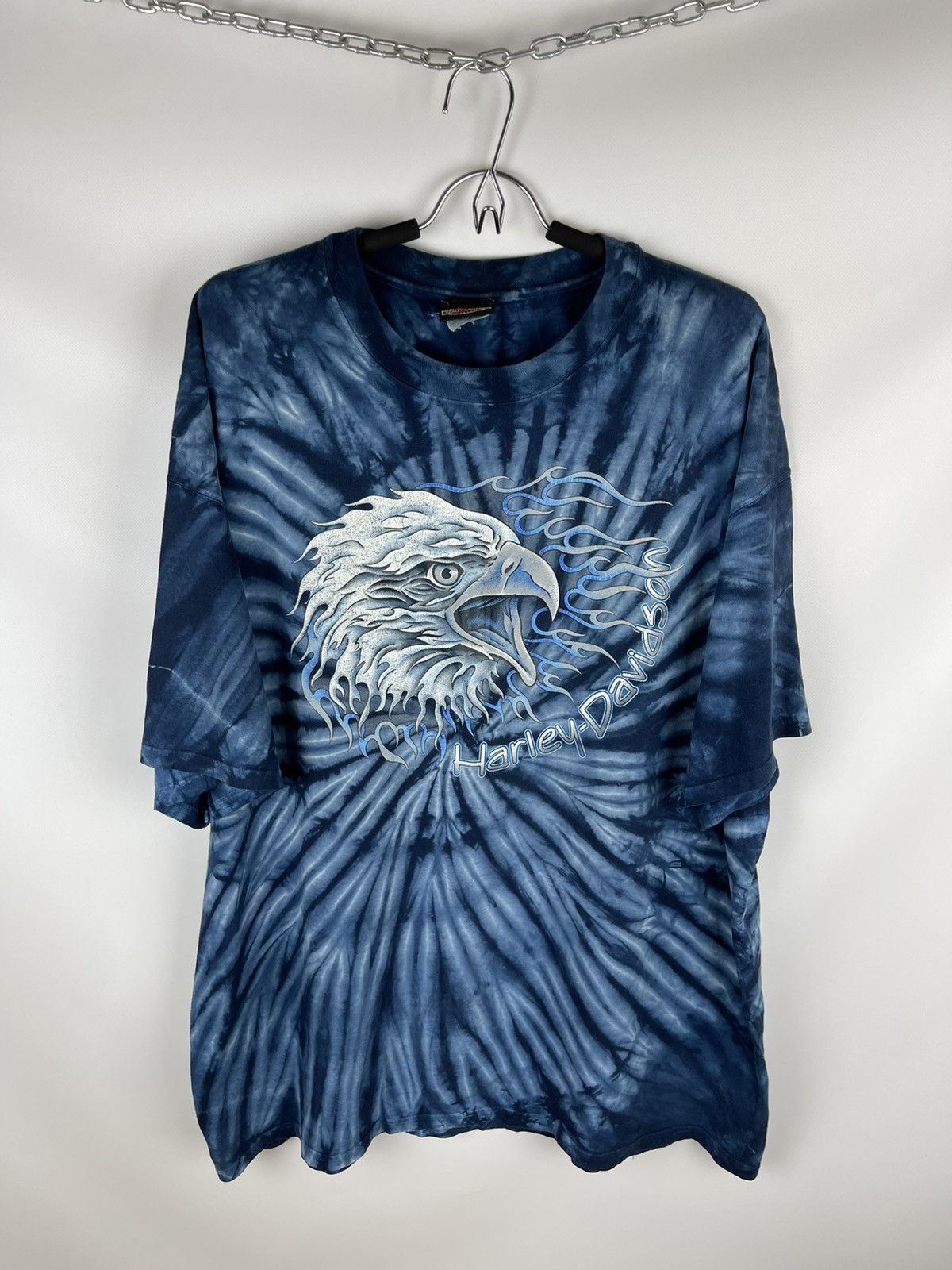 Harley Davidson Harley Davidson vintage 1999 tie dye eagle big logo tee shrt Size US XL / EU 56 / 4 - 1 Thumbnail