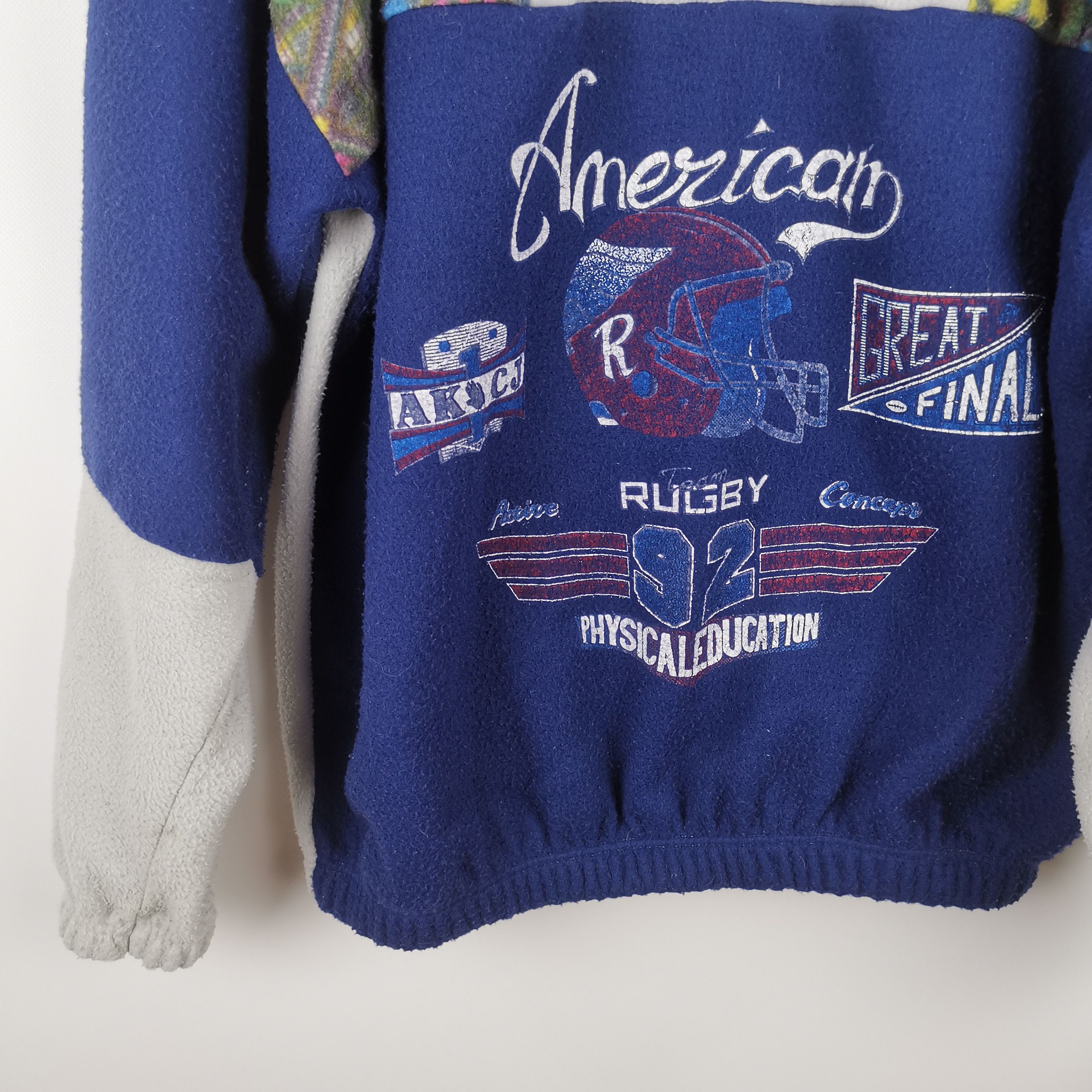 Vintage 1992 American Rugby Great final snap-t fleece