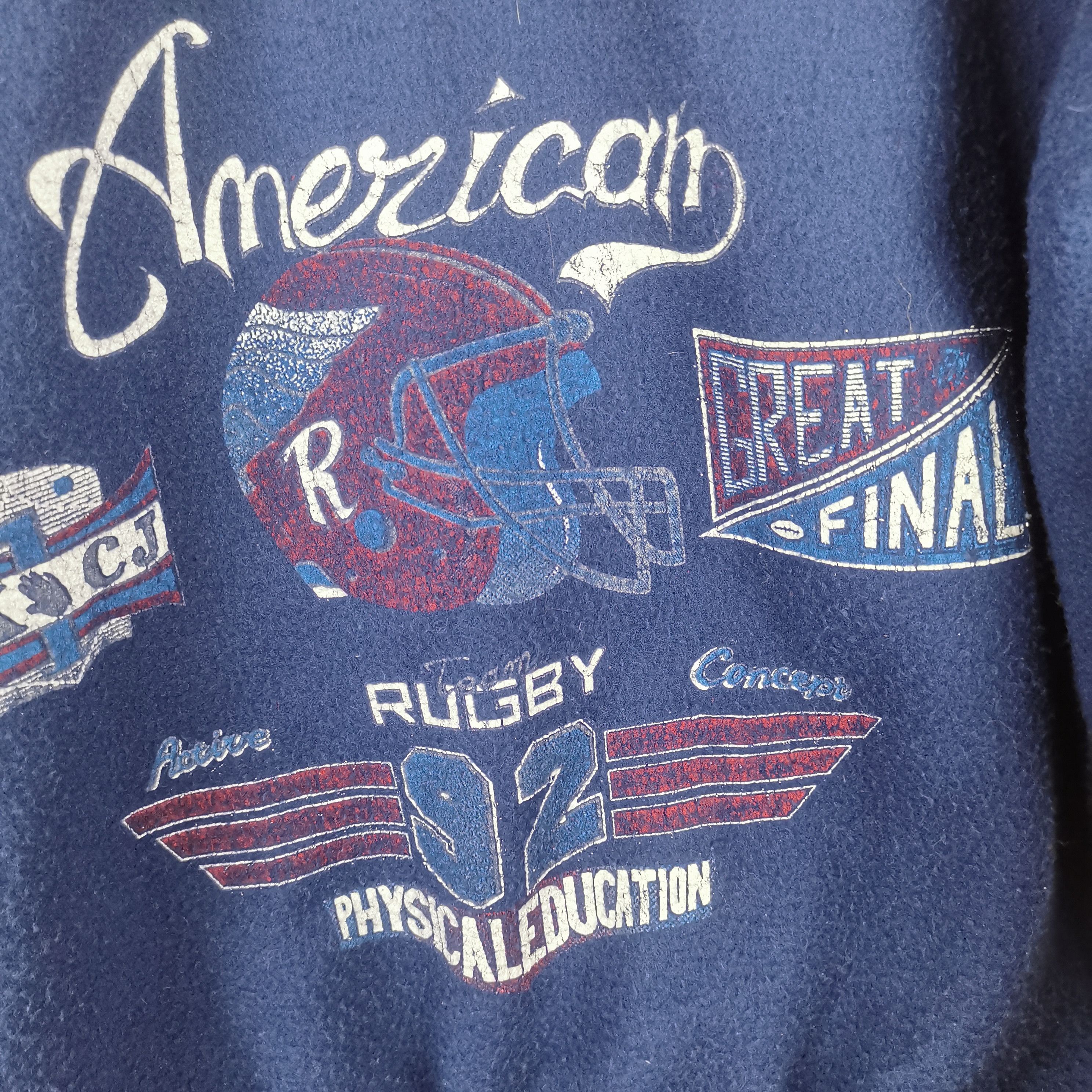 Vintage 1992 American Rugby Great final snap-t fleece