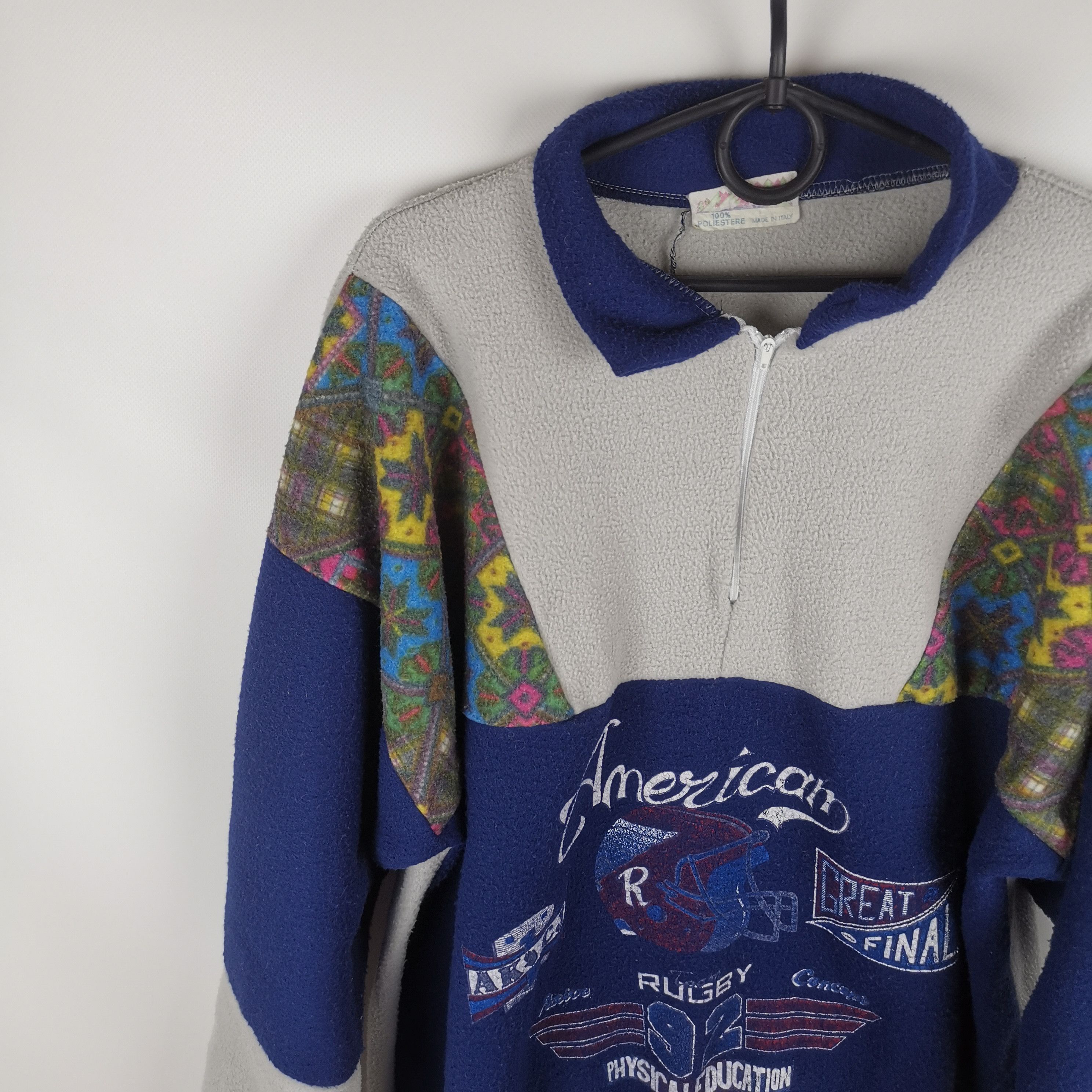 Vintage 1992 American Rugby Great final snap-t fleece