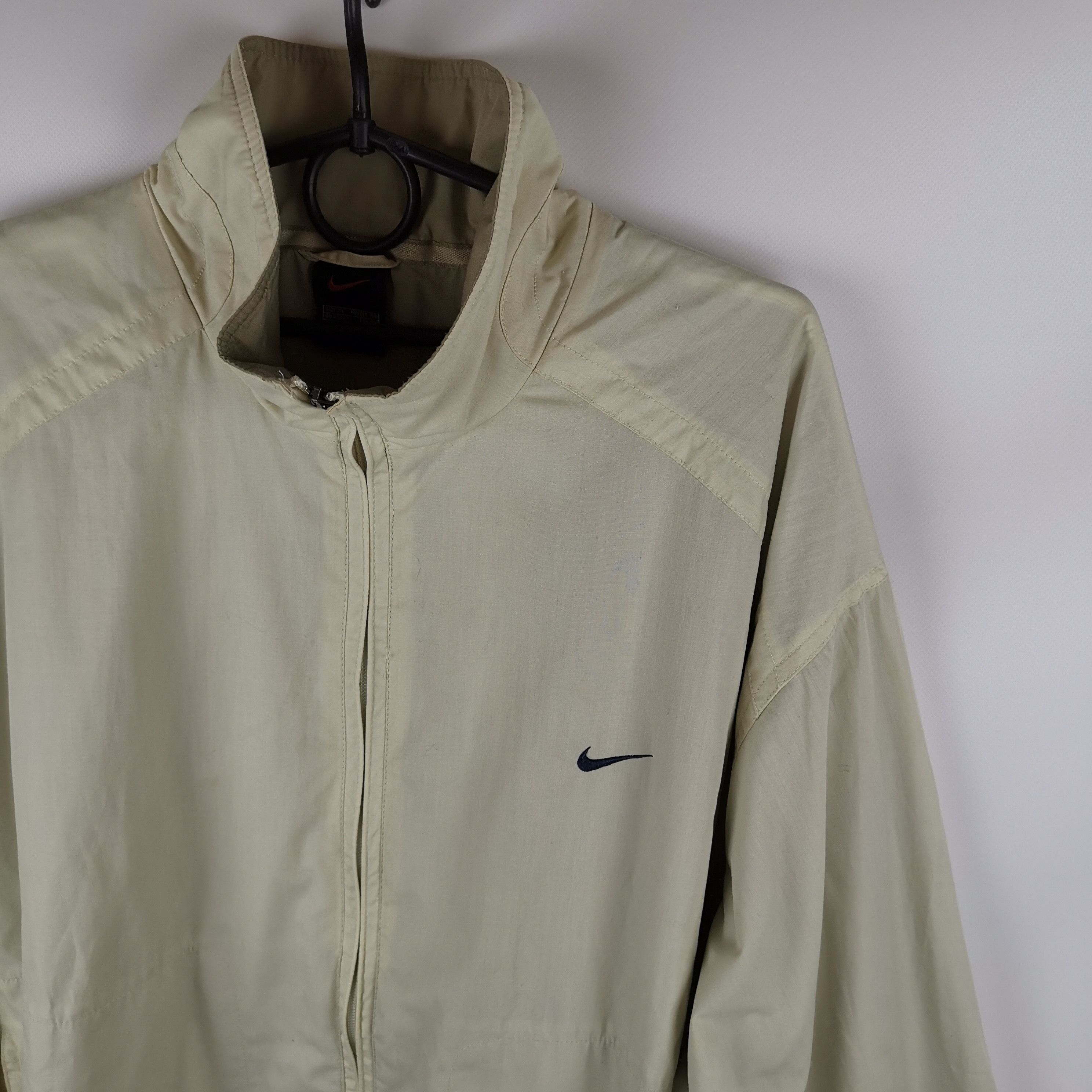 Nike Nike vintage 90s double swoosh beige jacket Size US XL / EU 56 / 4 - 6 Thumbnail