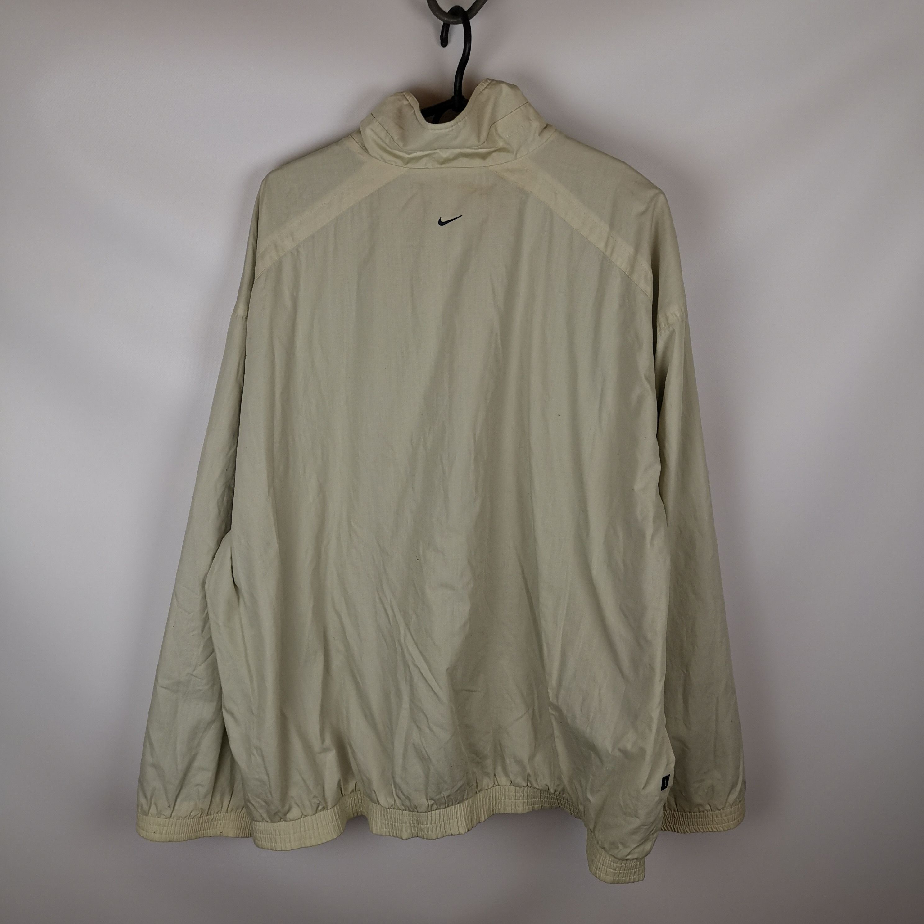 Nike Nike vintage 90s double swoosh beige jacket Size US XL / EU 56 / 4 - 2 Thumbnail