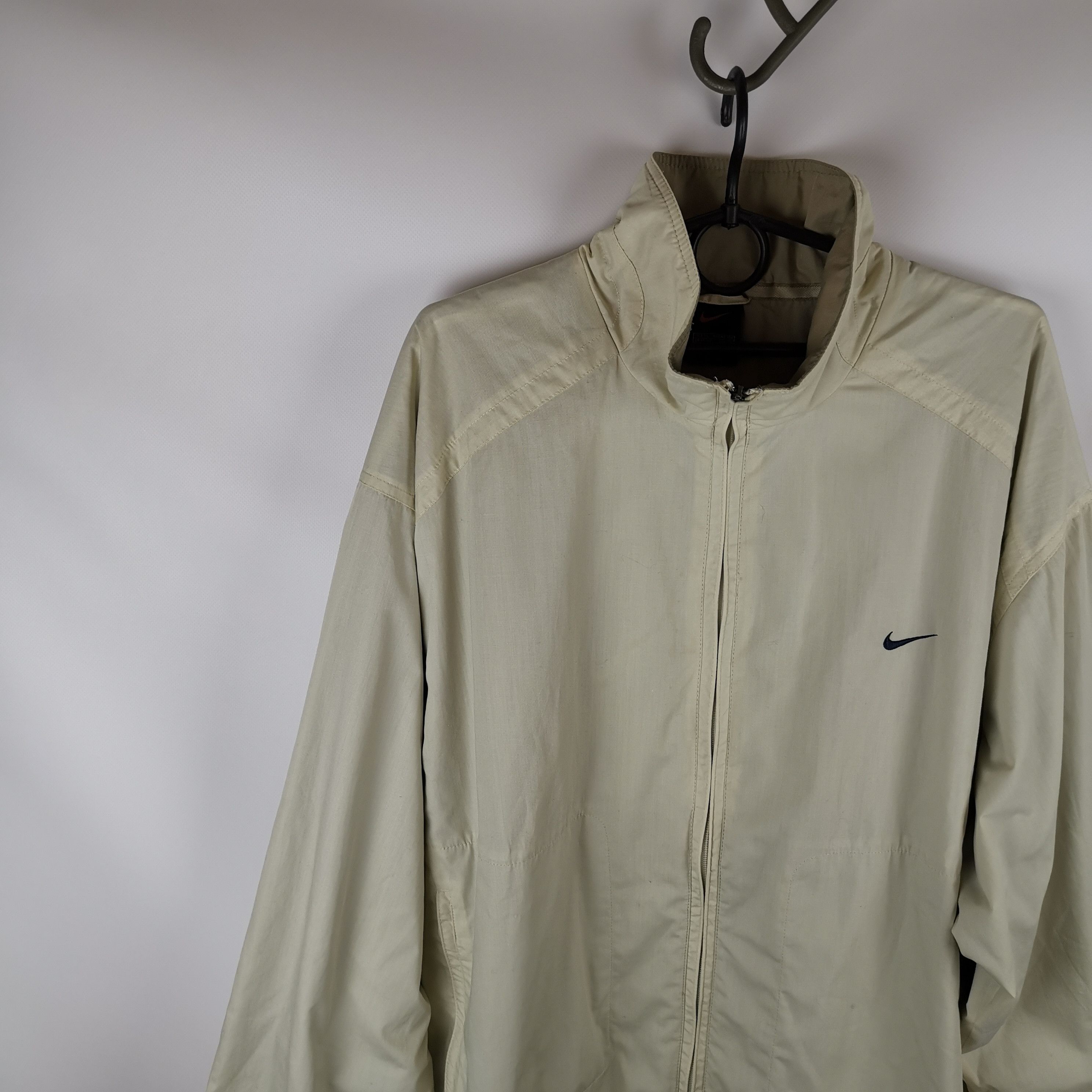 Nike Nike vintage 90s double swoosh beige jacket Size US XL / EU 56 / 4 - 7 Thumbnail